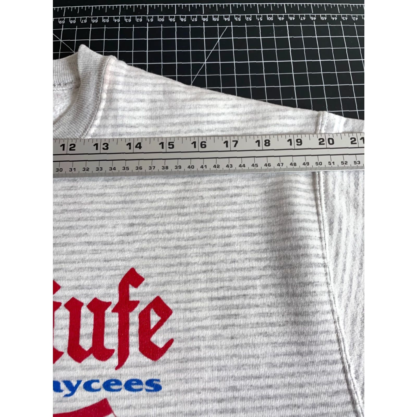 Jerzees VINTAGE 90s Frankenmuth Jaycees Volkslaufe Sweatshirt Men Adult Large Gray Stripe Jerzees Size US L / EU 52-54 / 3 - 7 Thumbnail