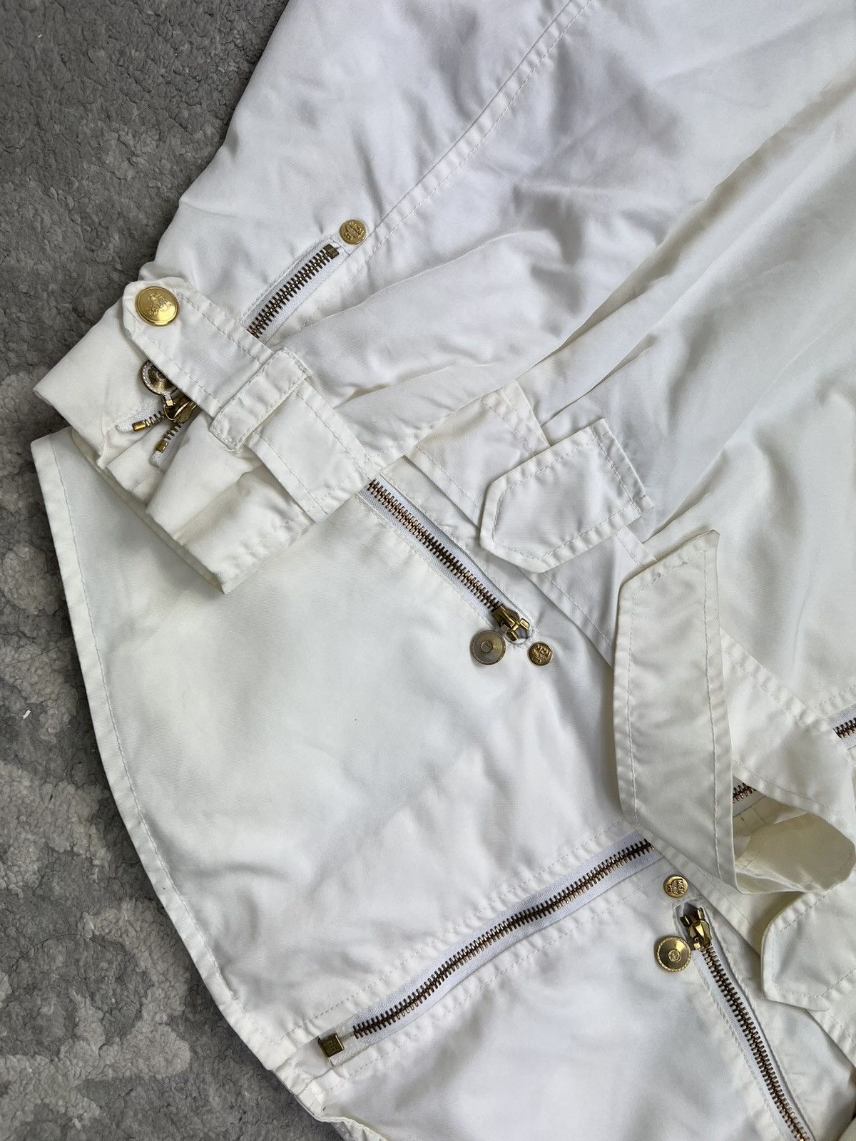 MCM MCM Vintage 90's White Jacket with Logo Buttons for Women Size S / US 4 / IT 40 - 5 Thumbnail
