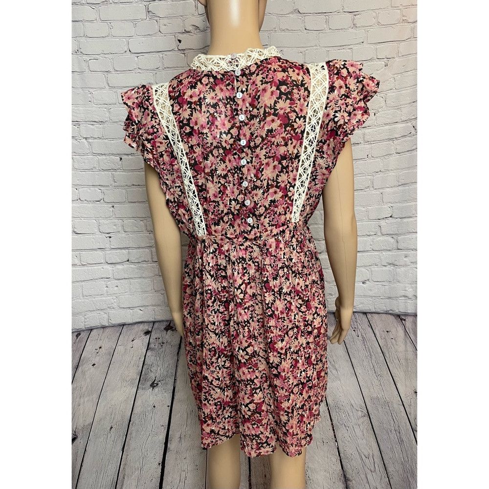 Free People NWT New $88 Free People Eva Cotton Tunic Top Cherry Dress S Size S / US 4 / IT 40 - 5 Thumbnail