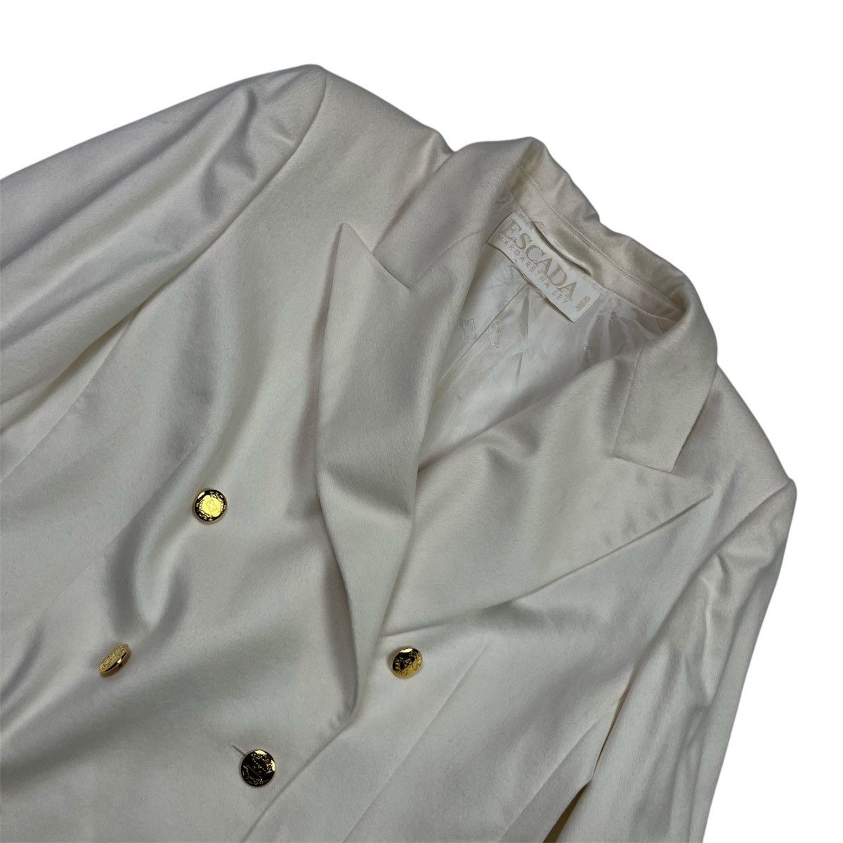 Escada × Vintage Escada Margareth Ley Wool Blazer Coat Made Germany Vintage Size L / US 10 / IT 46 - 4 Thumbnail