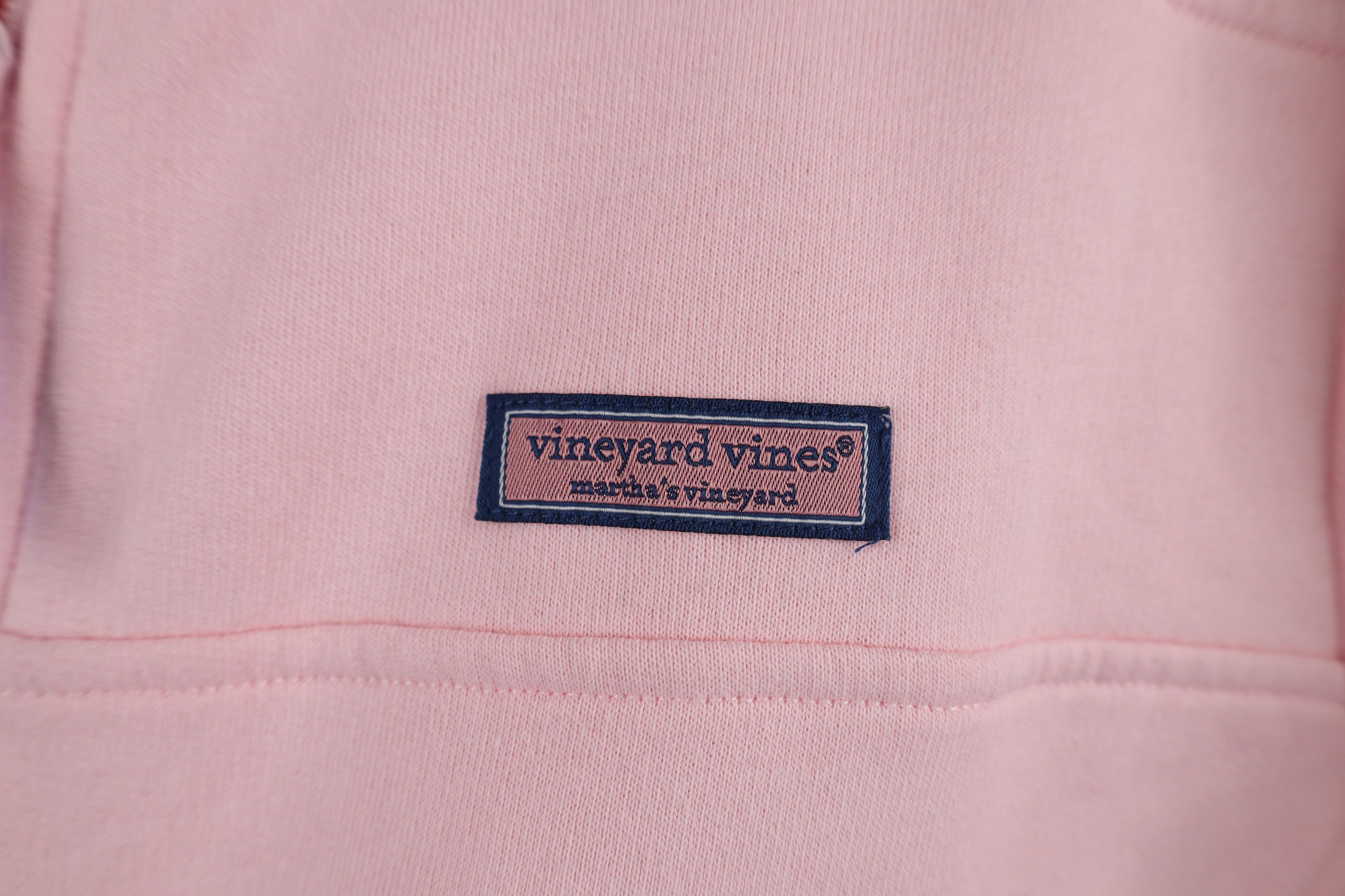 Vineyard Vines × Vintage Vineyard Vines Marthas Vineyard Half Zip Sweatshirt Pink Size XL / US 12-14 / IT 48-50 - 4 Thumbnail