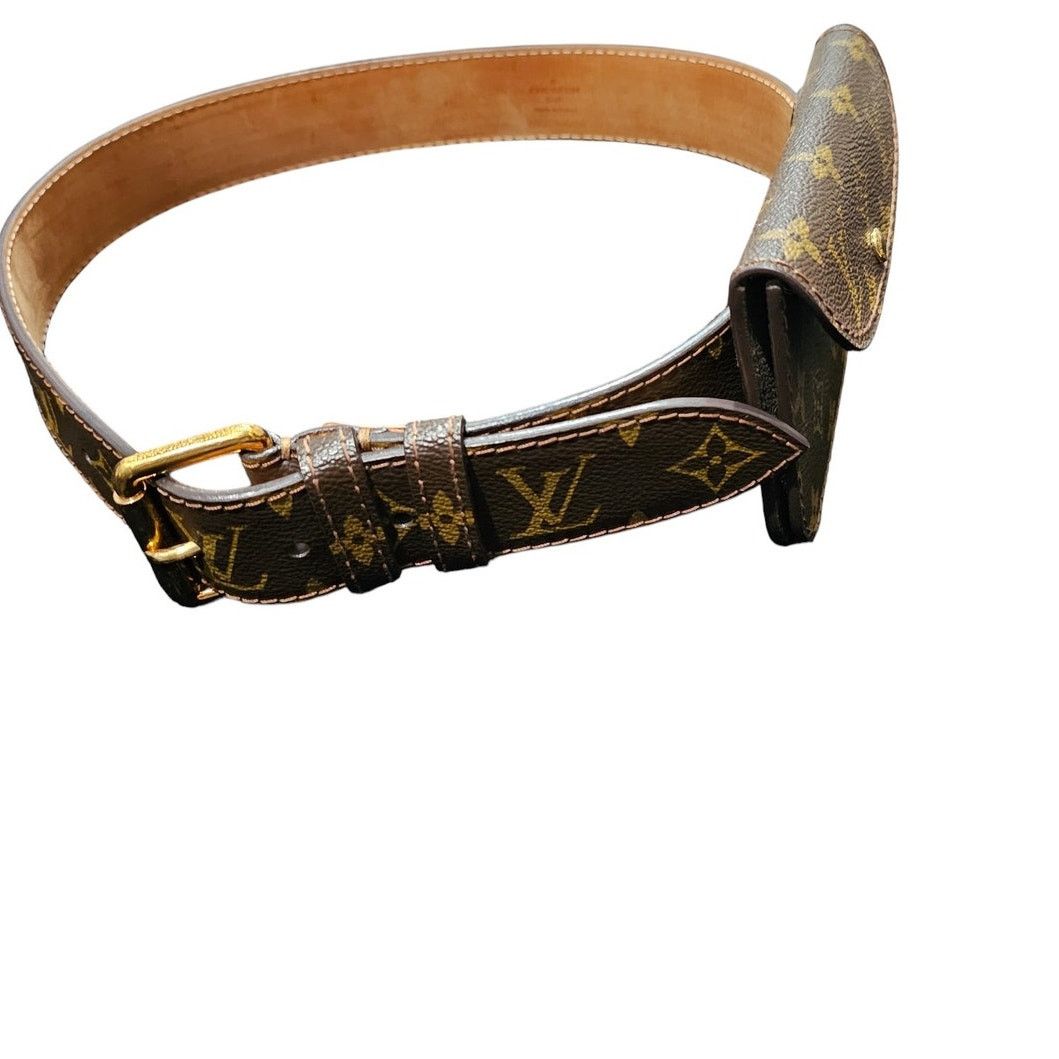 Louis Vuitton Louis Vuitton Monogram Ceinture Pochette Solo 80cm/32in Belt Size ONE SIZE - 13 Thumbnail