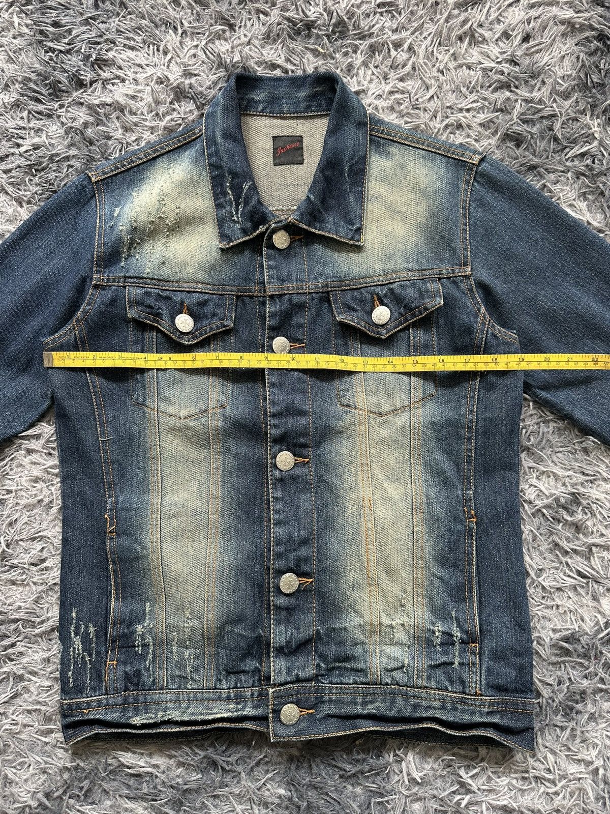 JACKROSE 00's JACKROSE trucker distressed denim jacket Size US M / EU 48-50 / 2 - 14 Thumbnail