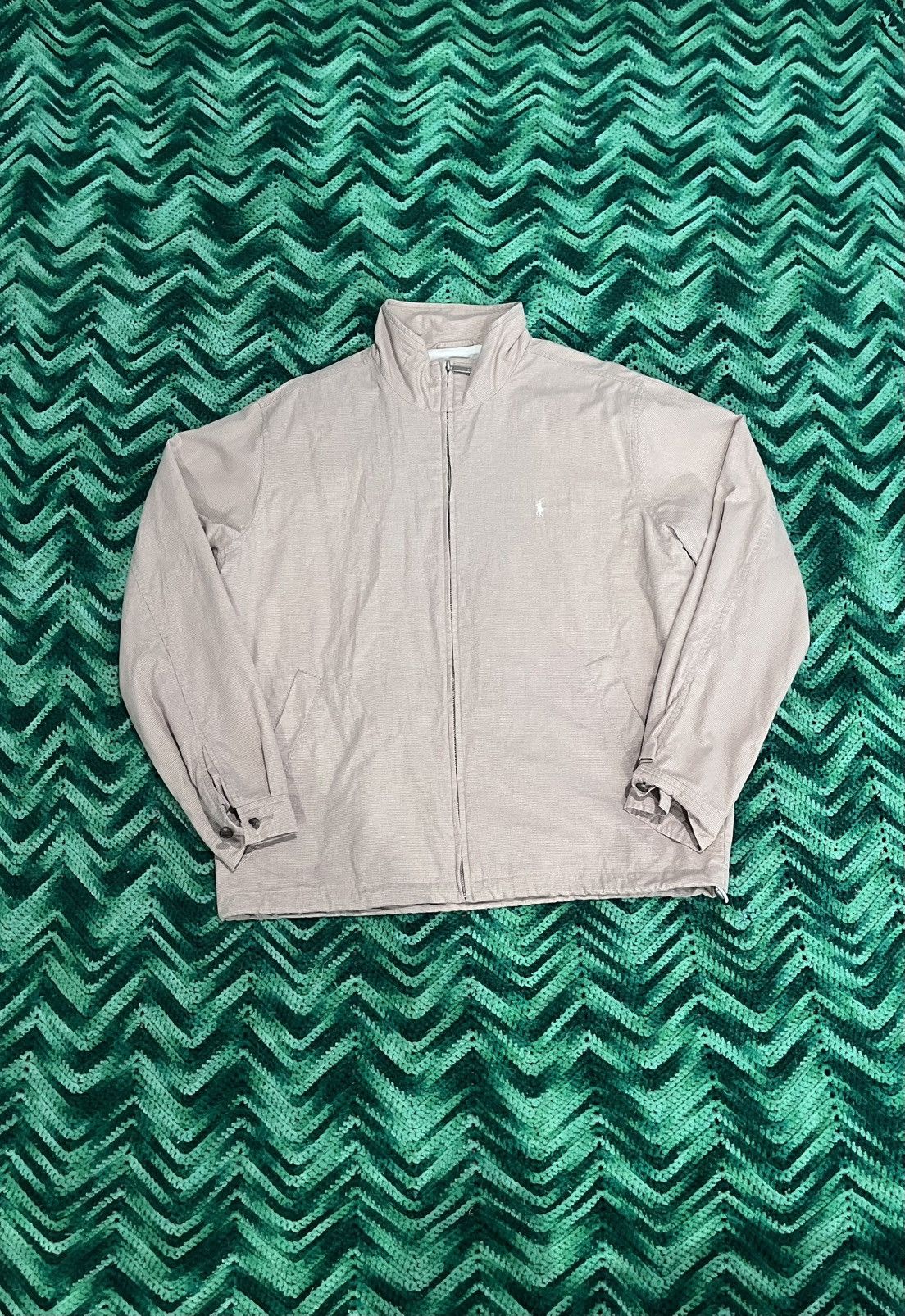 Tan Polo Golf vintage windbreaker jacket