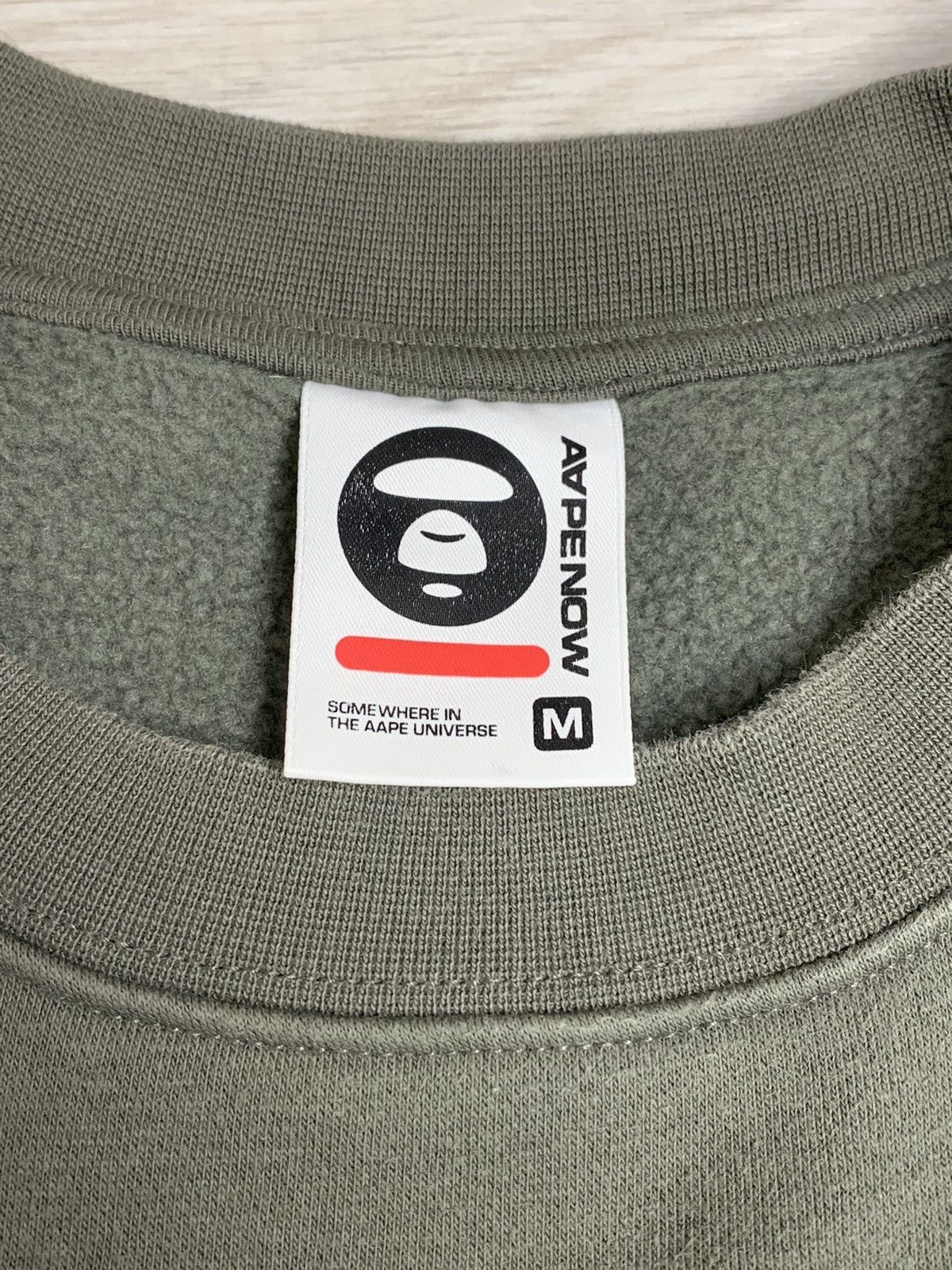 Aape AAPE By A Bathing Ape "AAPE NOW" Universe Sweatshirt - Green Size US M / EU 48-50 / 2 - 13 Thumbnail
