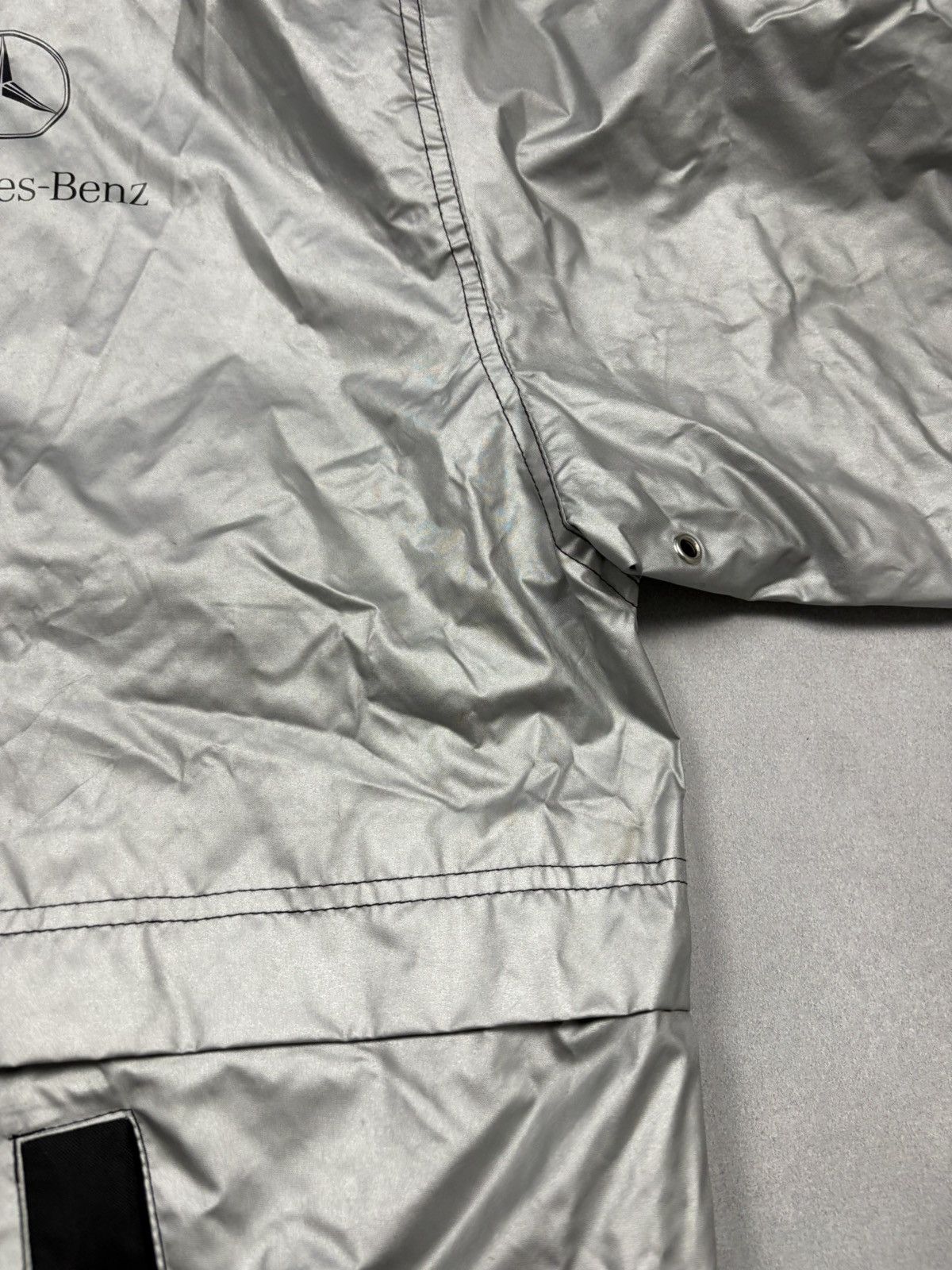 Mercedes-Benz Mercedes Benz Silver Jacket Vintage Racing Windbreaker 90s Size US XL / EU 56 / 4 - 10 Thumbnail