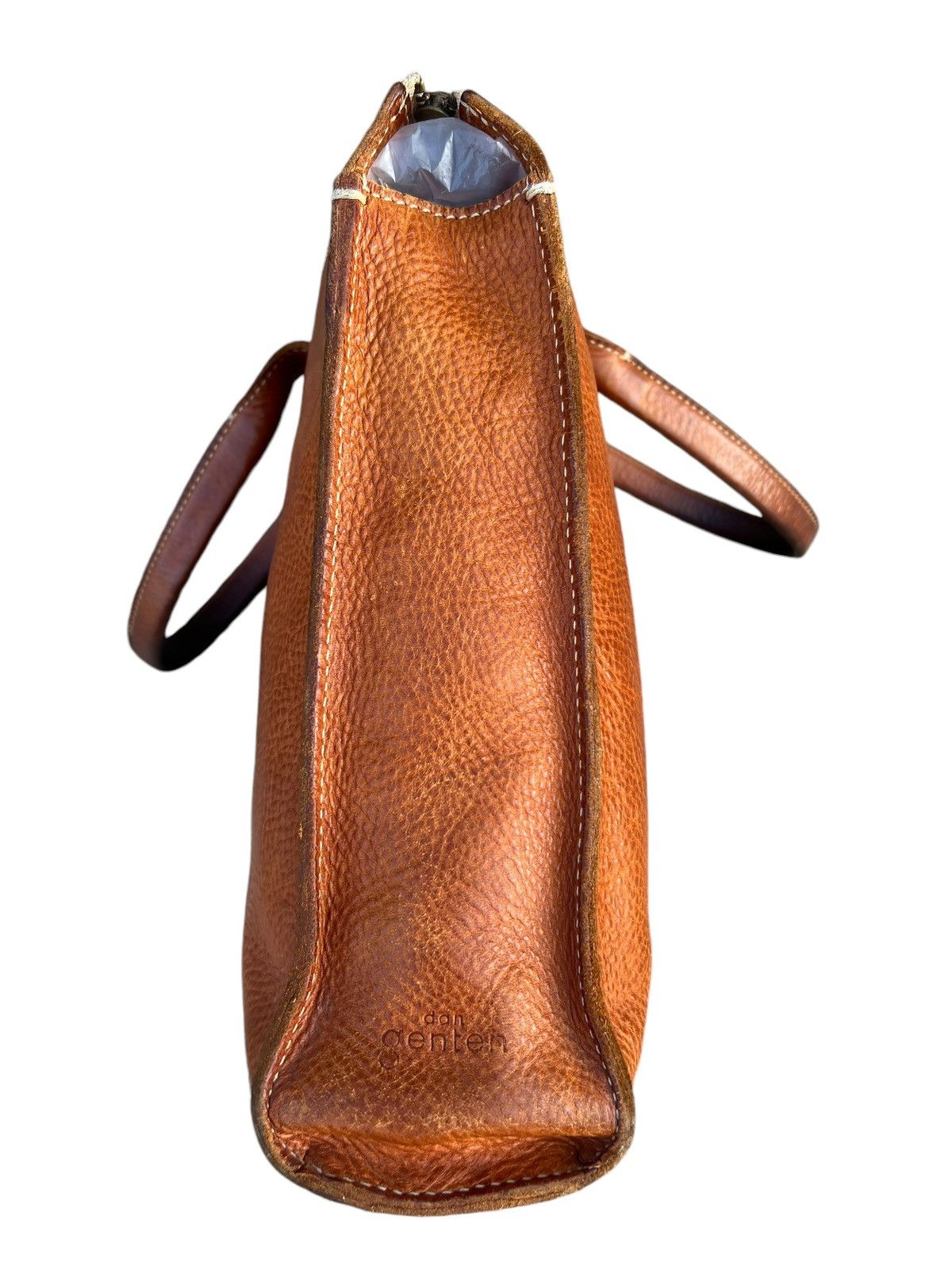 Leather dan Genten Japan Distress Muddy Patina Leather Bag Handle Size ONE SIZE - 11 Thumbnail