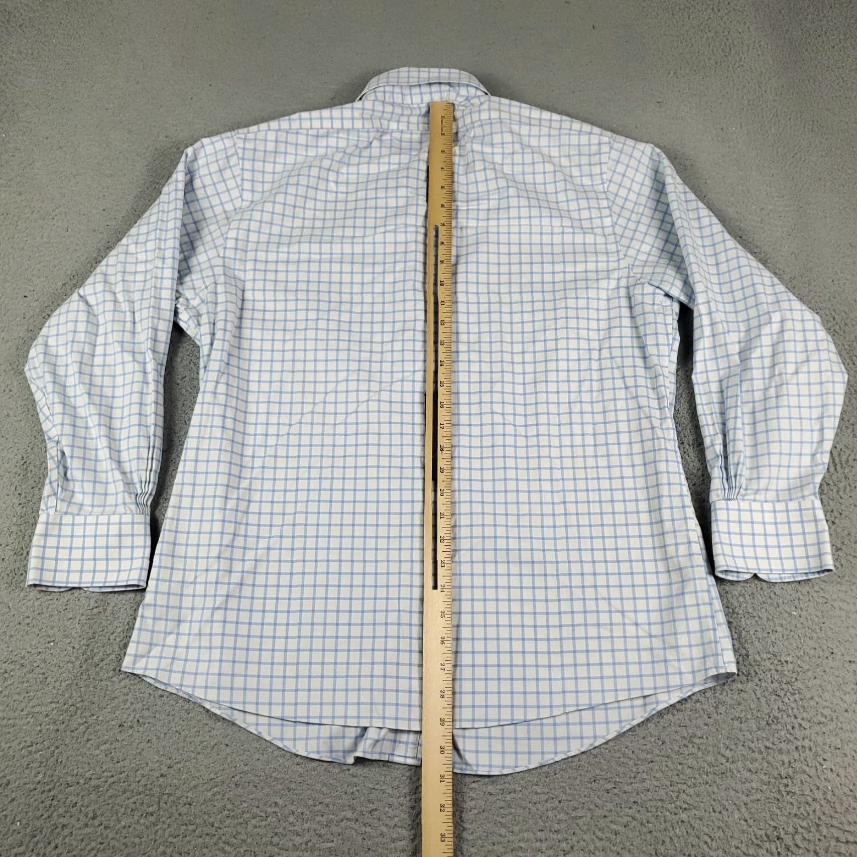 Brooks Brothers Brooks Brothers Dress Shirt Mens Size 16.5 Blue Check Long Sleeve Button-Up Size 42R - 4 Thumbnail