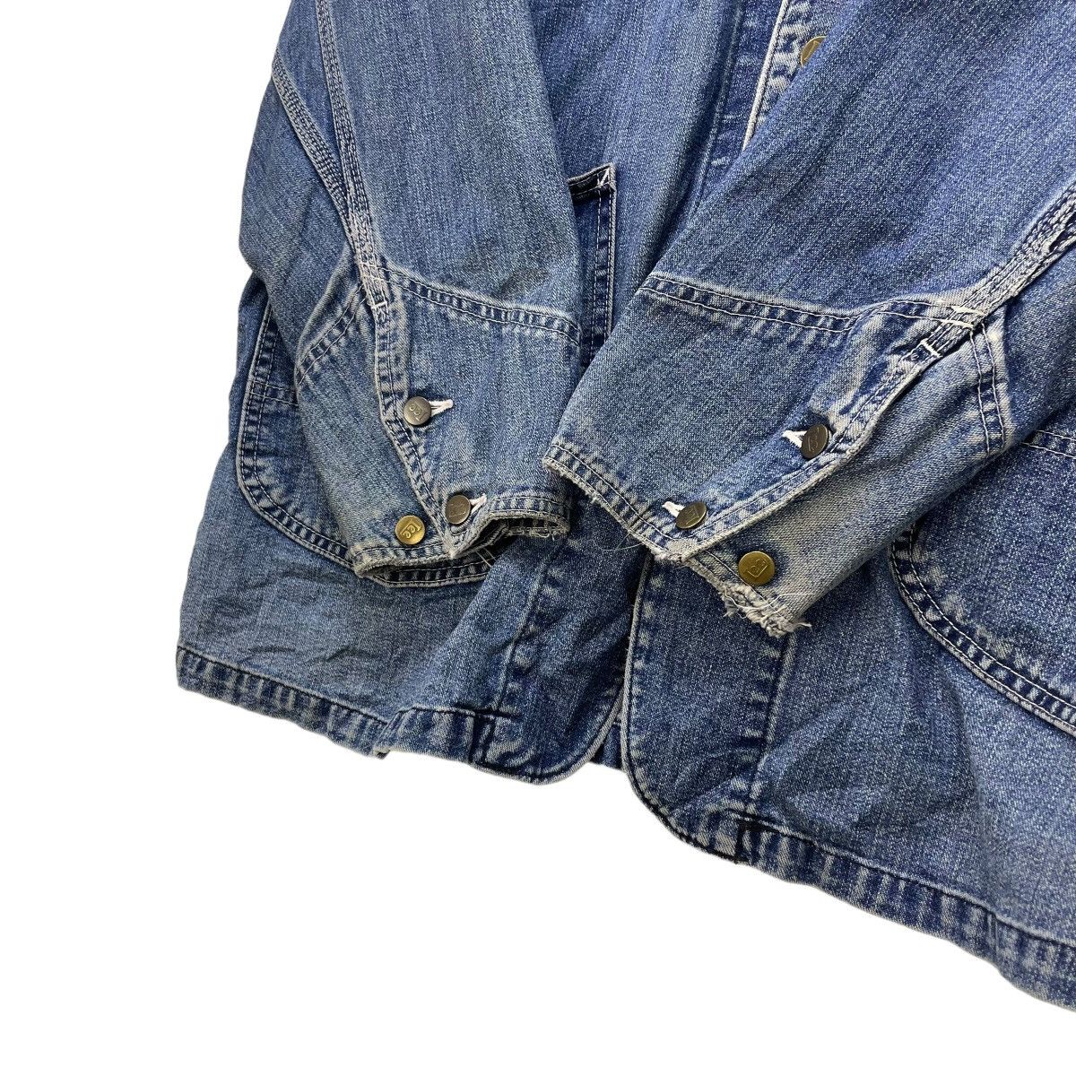 Lee 🔥Vintage 90s Lee Union Made Denim Chore Jacket Size US L / EU 52-54 / 3 - 4 Thumbnail