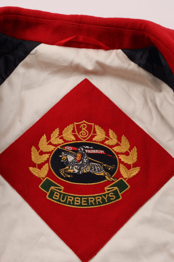 Burberry Women's Burberrys Vintage 100% Wool Bomber Jacket Red XL Size XL / US 12-14 / IT 48-50 - 5 Thumbnail