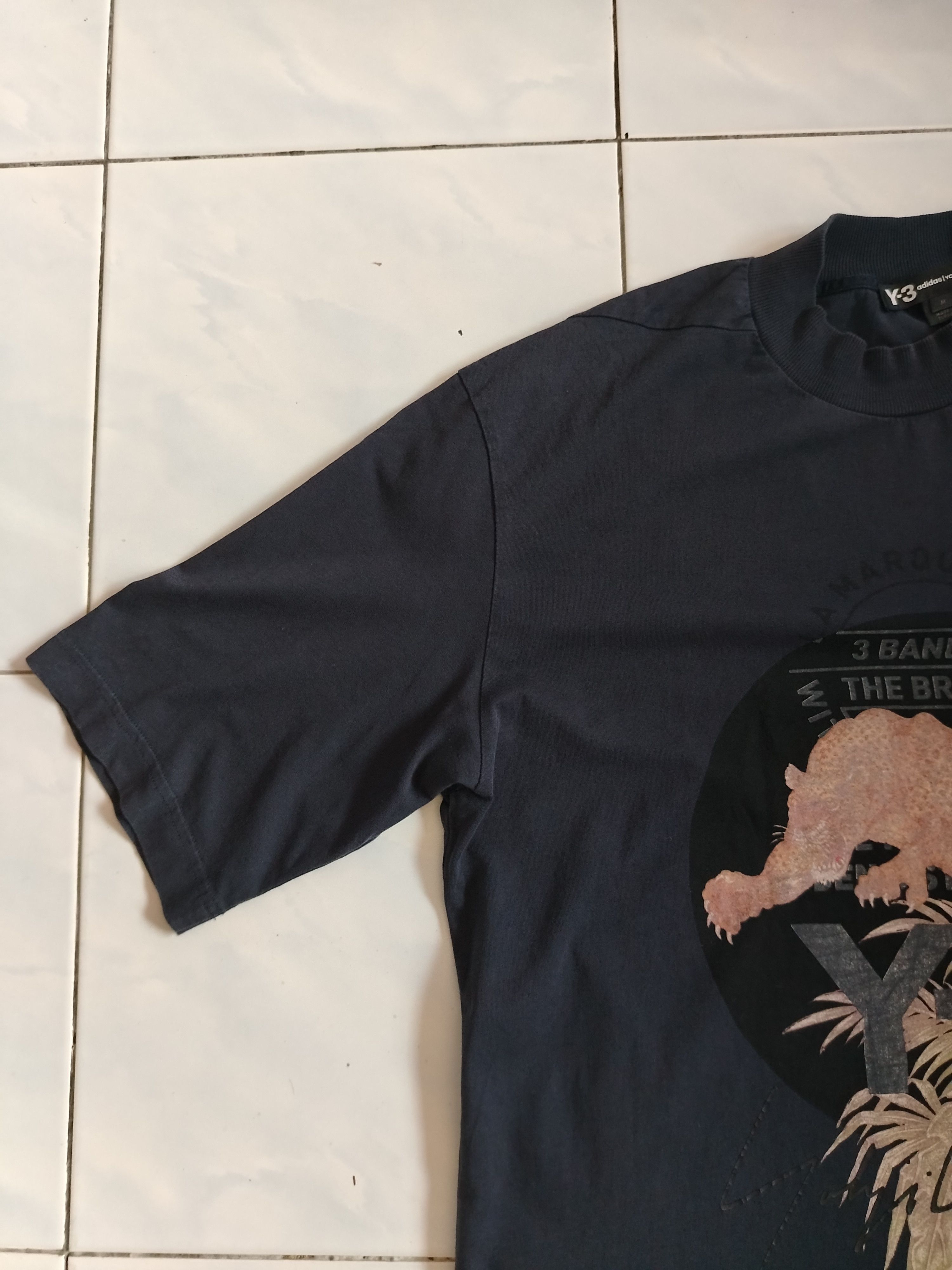 Adidas × Y-3 Y-3 Leopard Graphic Roundneck T-Shirt Black Size US M / EU 48-50 / 2 - 2 Thumbnail