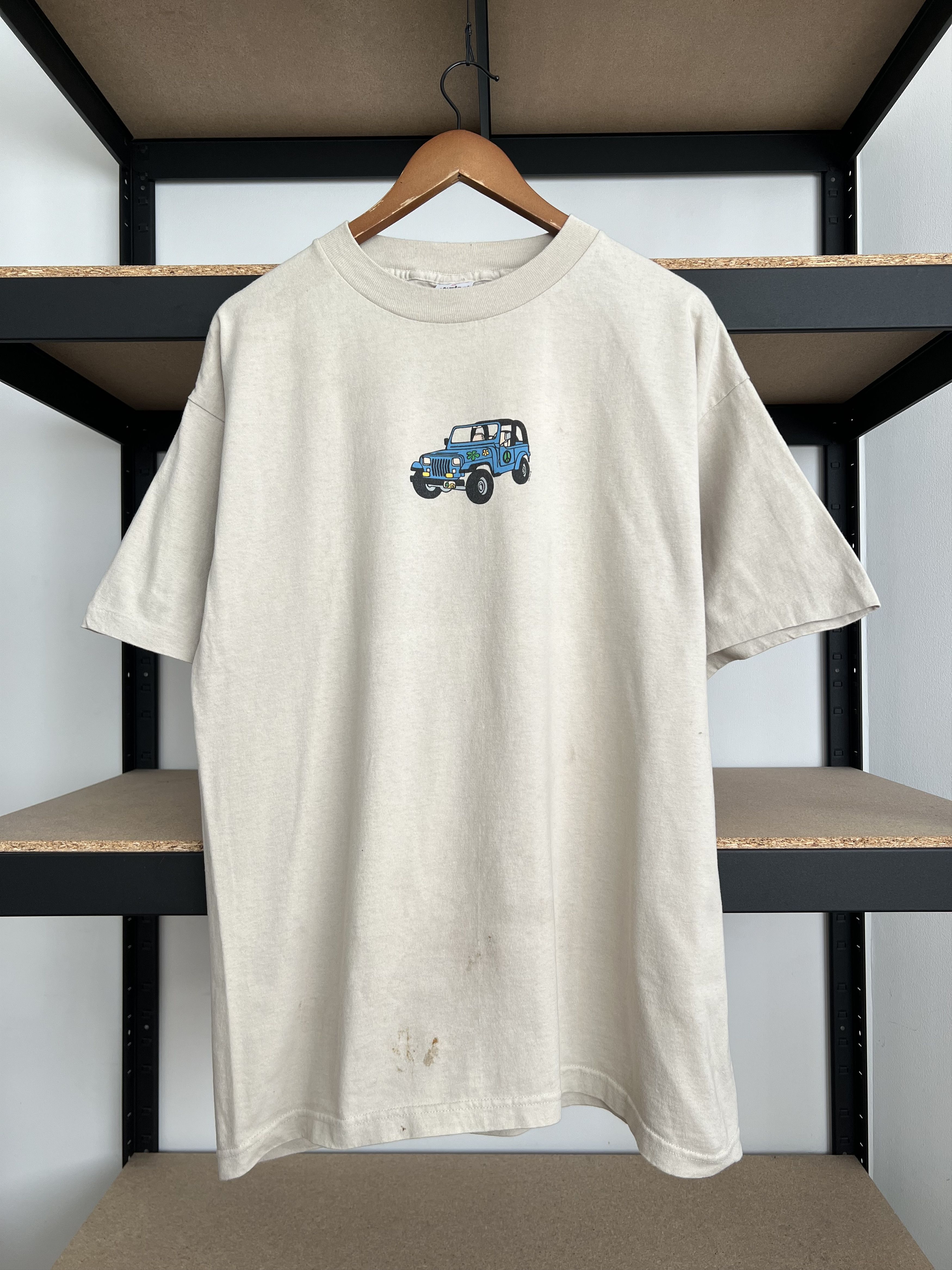 Vintage Vintage 90s Jeep Live The Life You Love Peace Hippy Promo Size US XL / EU 56 / 4 - 1 Thumbnail