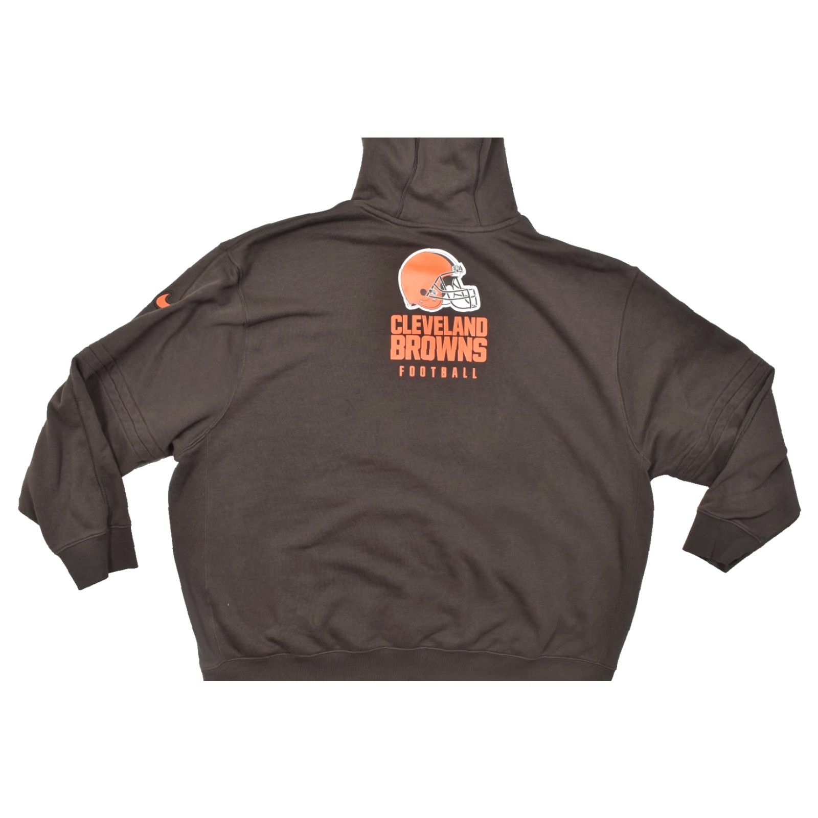 Nike Nike Browns Hoodie Sweatshirt Mens 3XL Brown Fleece Cotton Pullover Browns Gr Football Gridiron Size US XXL / EU 58 / 5 - 2 Thumbnail