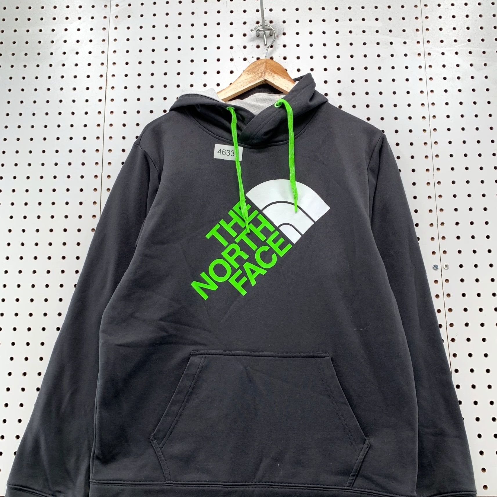 The North Face North Face Hoodie Sweatshirt Mens Medium Gray Neon Green Logo Hooded Fleece Size US M / EU 48-50 / 2 - 4 Thumbnail