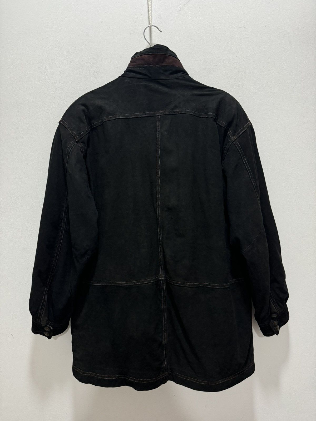 Japanese Brand × Vintage VINTAGE CONCERIA EGERIA SRL SUEDE LEATHER JACKET Size US L / EU 52-54 / 3 - 8 Thumbnail