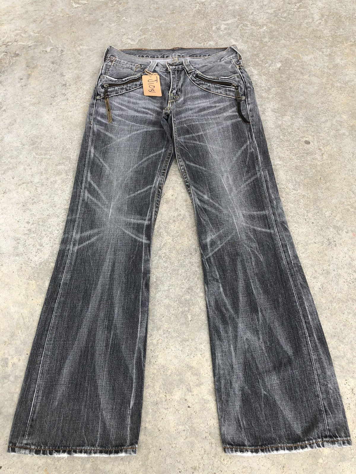 If Six Was Nine Y2k Levis Flared Jeans Distressed Jeans 507 Size US 31 - 1 Thumbnail