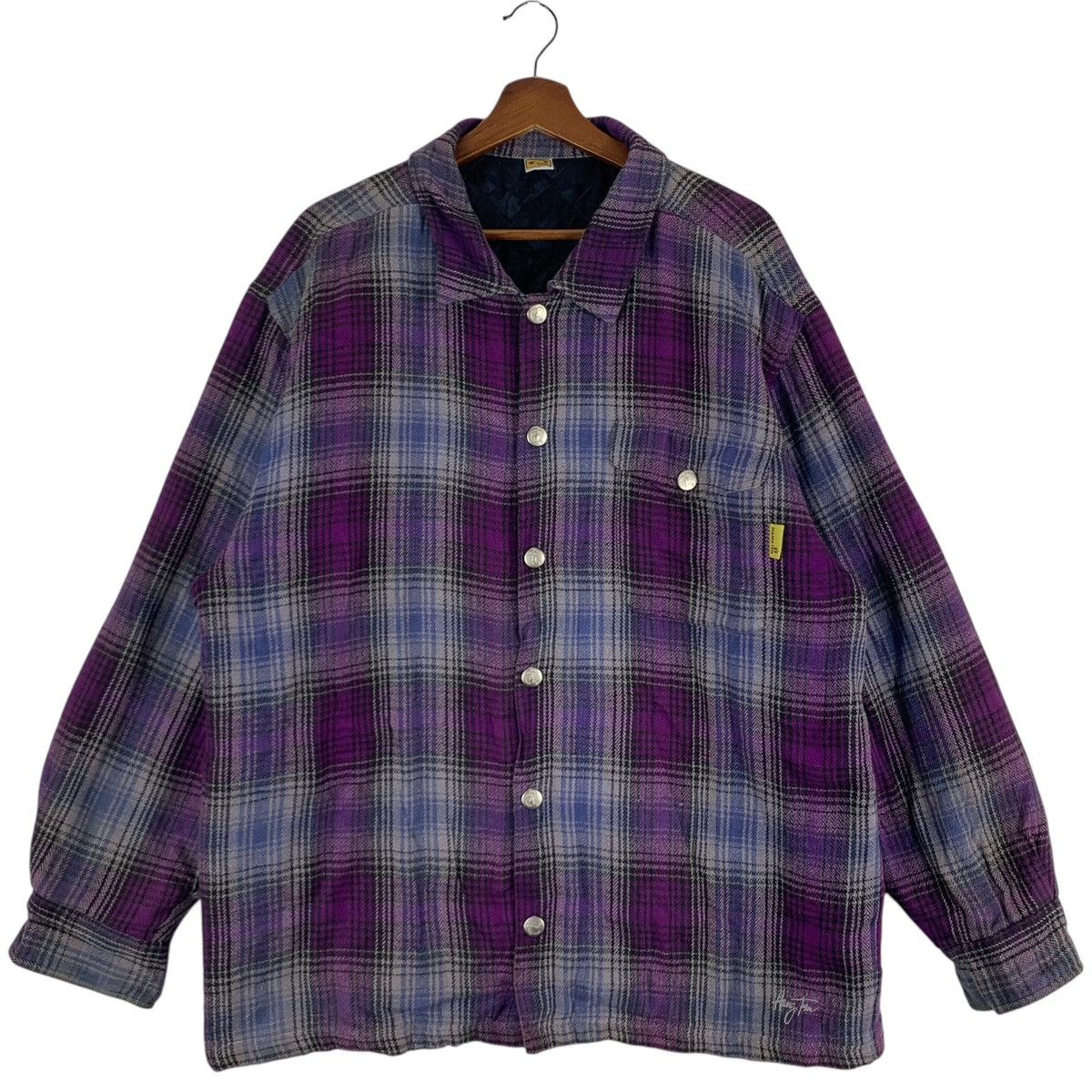 Hang Ten × Vintage VINTAGE HANG TEN SNAP BUTTON TARTAN FLANNEL JACKET Size US L / EU 52-54 / 3 - 1 Thumbnail