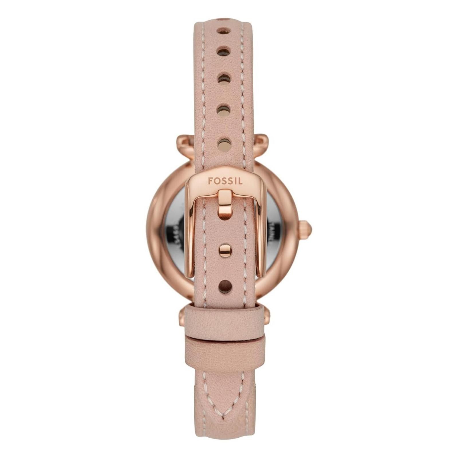 Fossil Fossil Carlie Mini Women's White Dial BeigeLeather BandWatch Size ONE SIZE - 3 Thumbnail