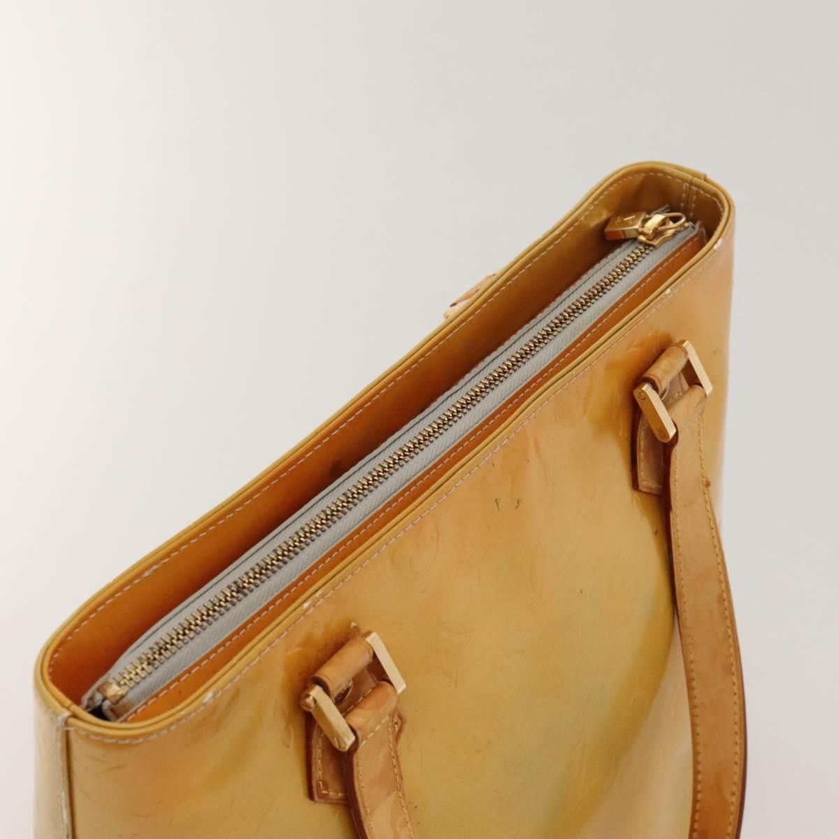 Louis Vuitton LOUIS VUITTON Monogram Vernis Houston Hand Bag Gris M91053 Size ONE SIZE - 6 Thumbnail