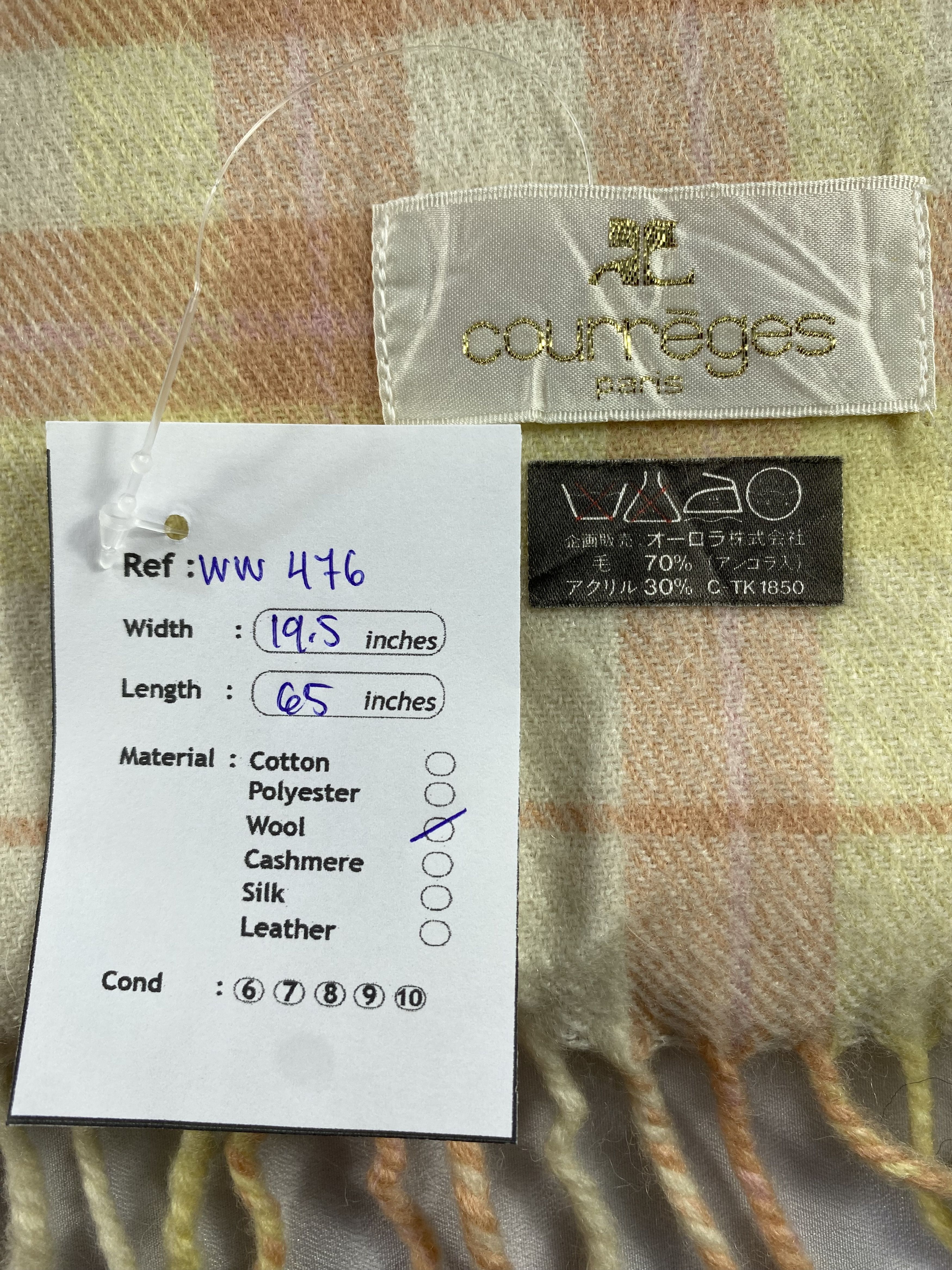 Courreges × Vintage Courreges Scarf / Muffler / Neckwear Size ONE SIZE - 7 Thumbnail