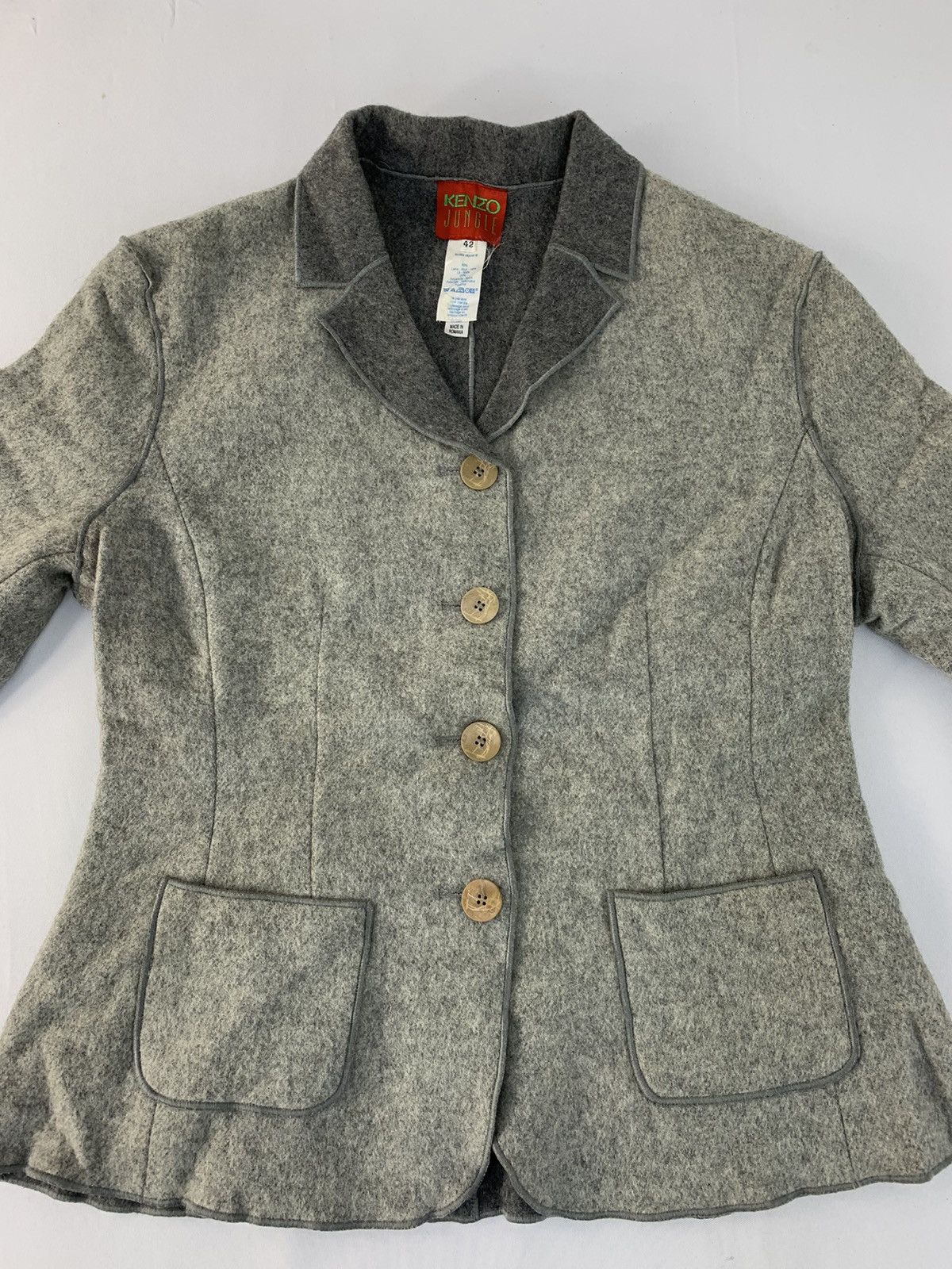 Kenzo 90s Kenzo Jungle Modele Depose Jacket Coat Unique Design Size M / US 6-8 / IT 42-44 - 3 Thumbnail