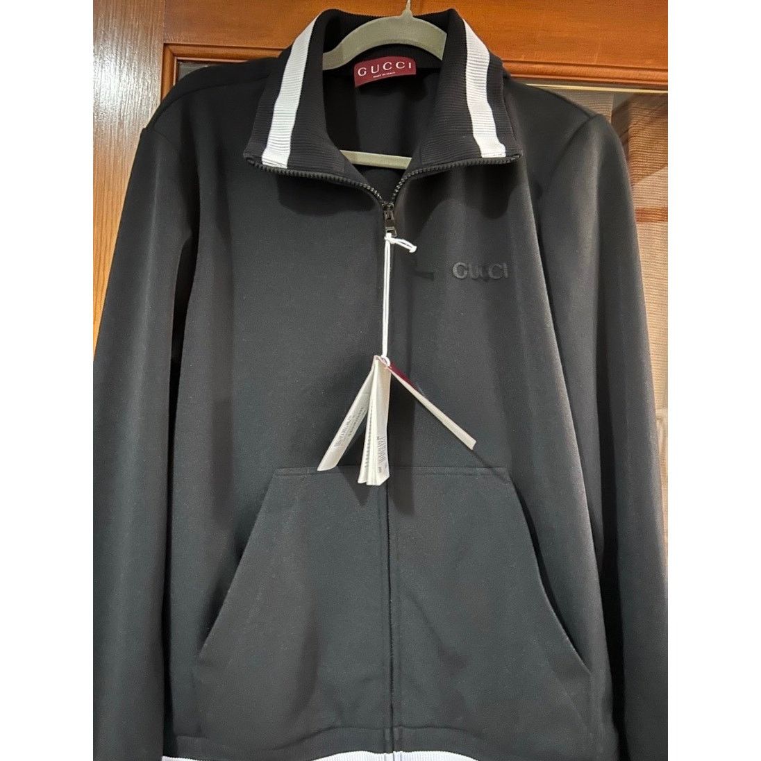 Gucci Gucci jersey technical, zip up jacket, web, trim, size m Size US M / EU 48-50 / 2 - 5 Thumbnail