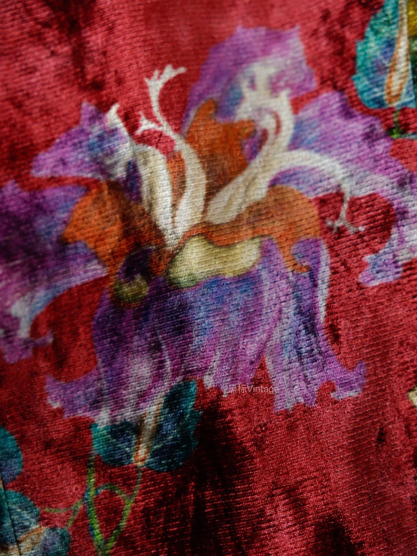 Yohji Yamamoto Yohji Yamamoto 03AW Archive Yuzen Dyed Velvet Jacket Size US L / EU 52-54 / 3 - 6 Thumbnail