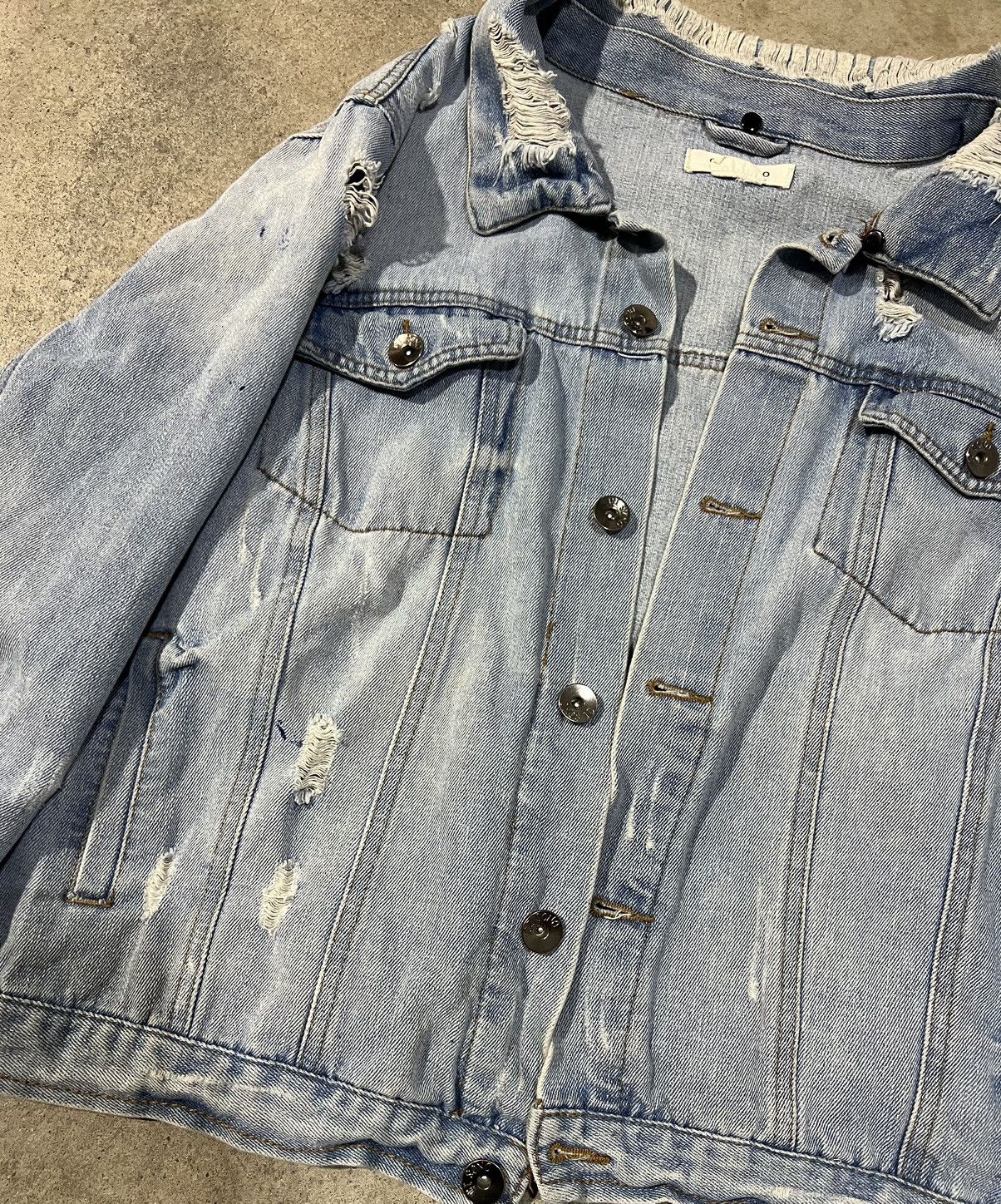 Japanese Brand × Vintage Retro Denim Jacket with Distressing Size US XL / EU 56 / 4 - 2 Thumbnail