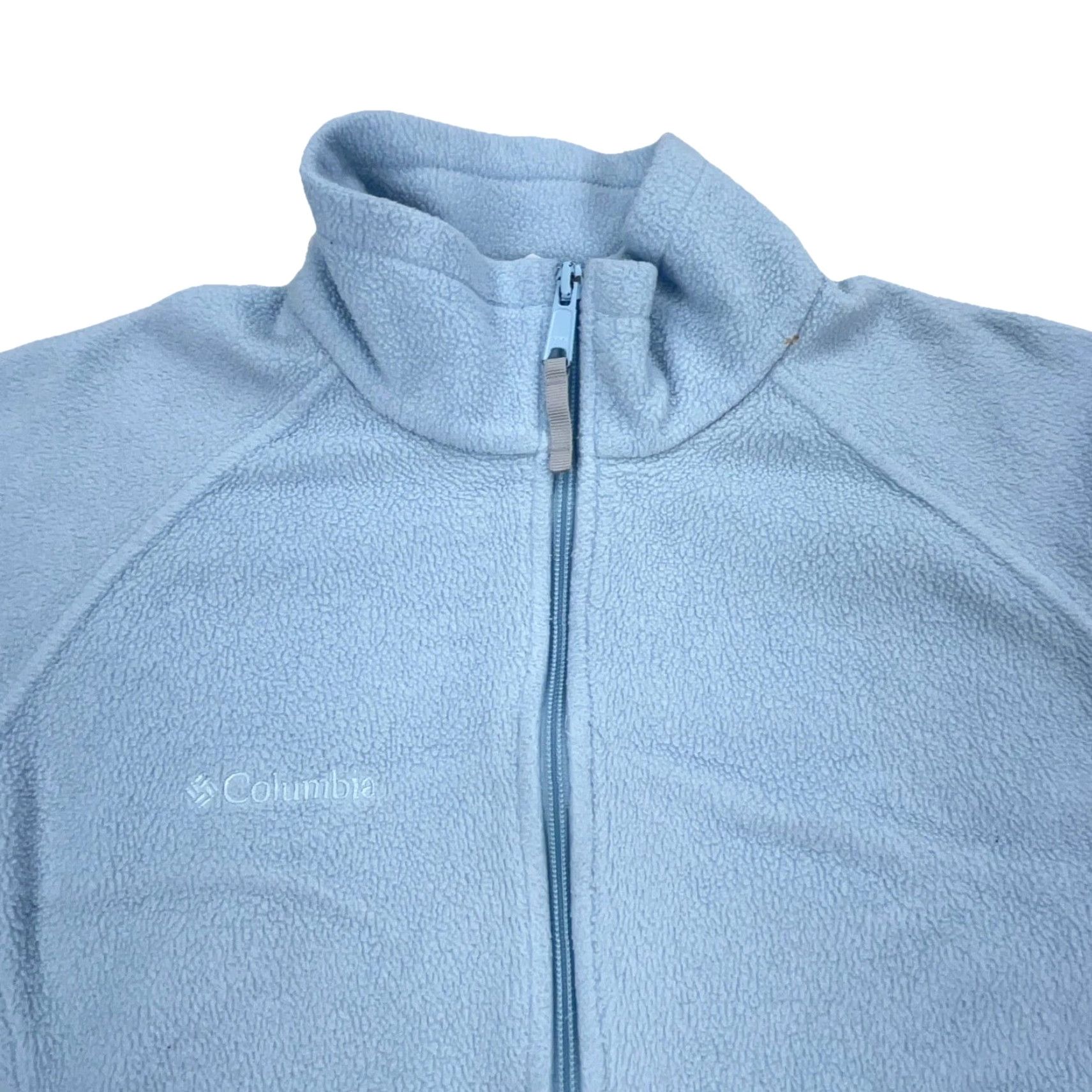 Vintage VINTAGE Columbia Jacket Women Medium Blue Fleece Sweater Coat Core Layer Light Sky VTG Size M / US 6-8 / IT 42-44 - 6 Thumbnail