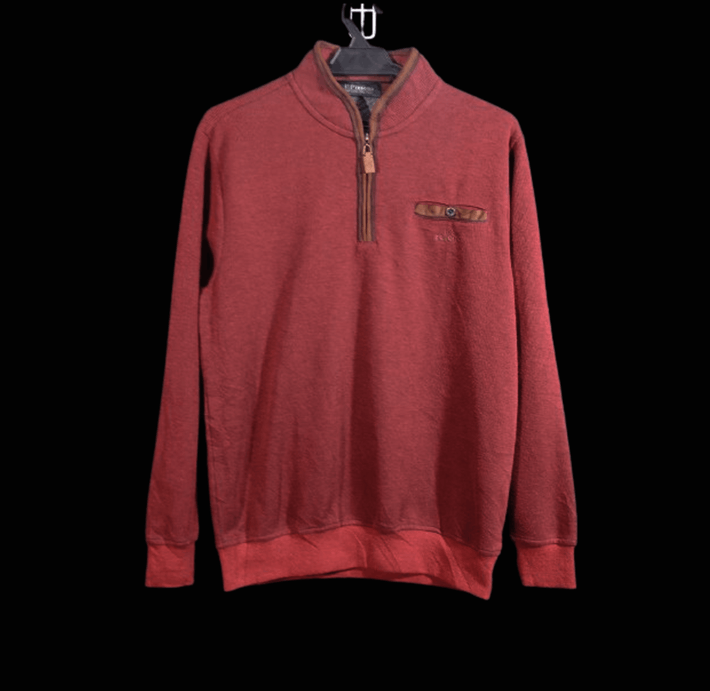 Renoma VINTAGE 90s U.P. Renoma Paris Quarter-Zip Sweatshirt Size US L / EU 52-54 / 3 - 1 Thumbnail