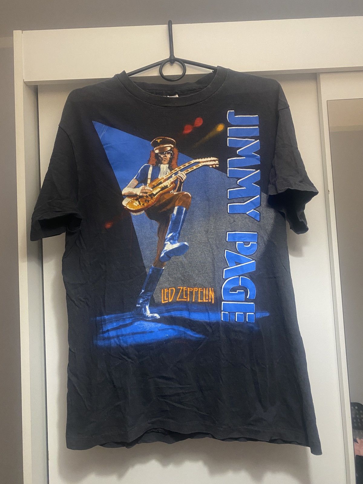 Led Zeppelin Jimmy page rare led zeppelin under license 80s tee Size US L / EU 52-54 / 3 - 1 Thumbnail
