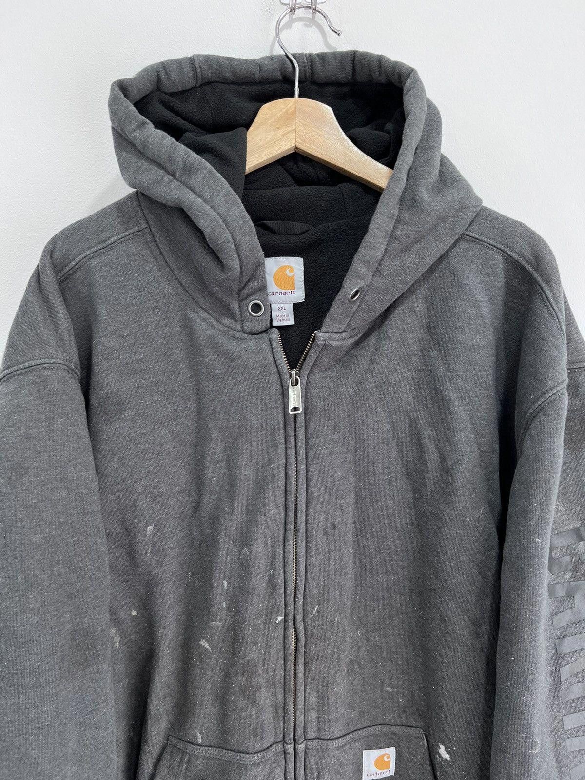 Vintage Vintage Carhartt Sherpa Fleece Hoodie sweater Size US XXL / EU 58 / 5 - 4 Thumbnail