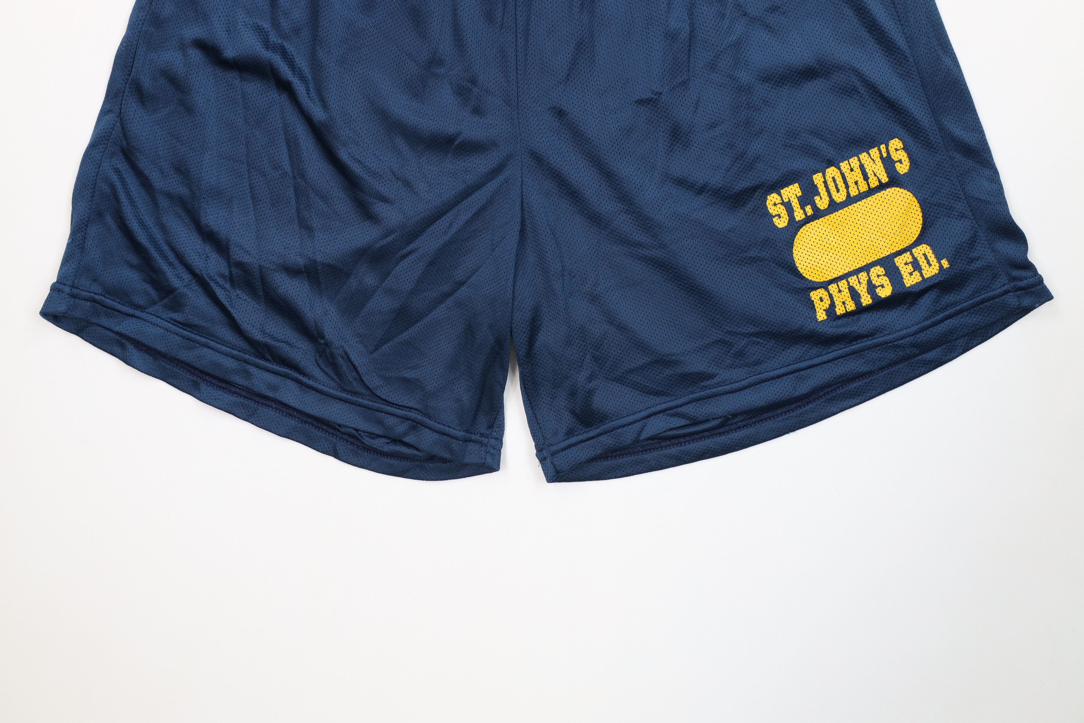 Vintage Vintage 90s Mesh Phys Ed Gym Above Knee Basketball Shorts Size US 34 / EU 50 - 4 Thumbnail