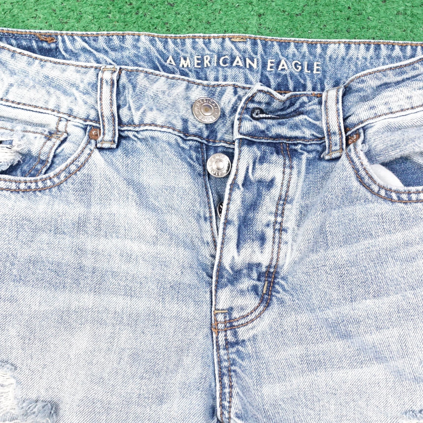 American Eagle Outfitters American Eagle Outfitters Tomgirl Jeans Regular Fit 4 Women Blue Denim Vintage-Inspired Size 27" / US 4 / IT 40 - 3 Thumbnail