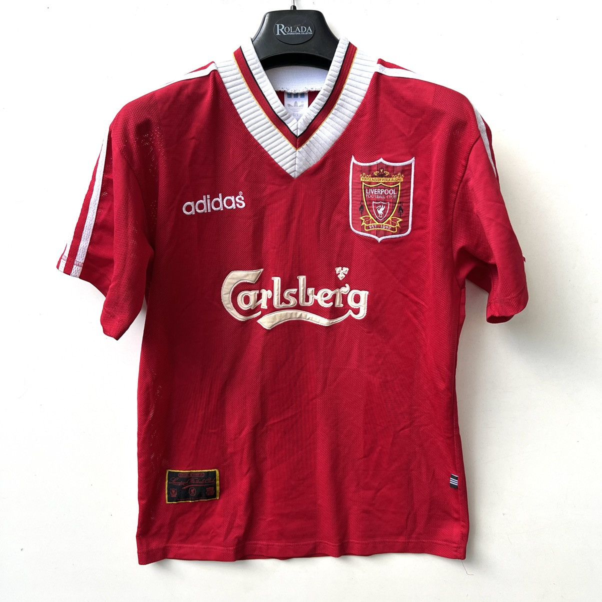Adidas × Vintage Liverpool Home Football Shirt 1995-1996 soccer jersey Size US M / EU 48-50 / 2 - 1 Thumbnail