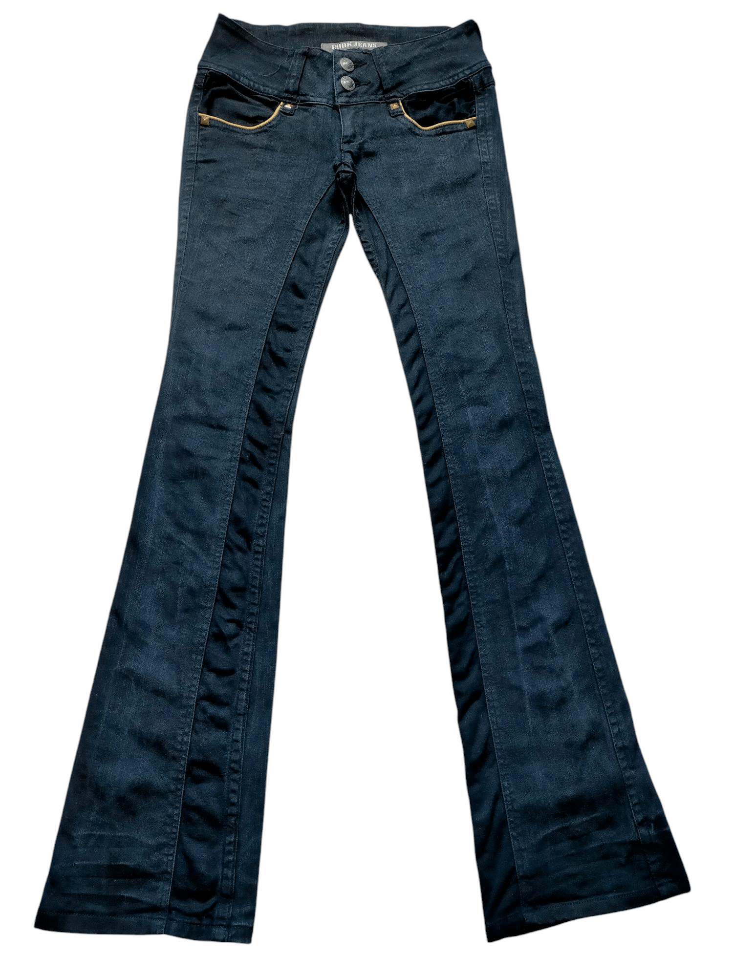 If Six Was Nine Flare Cook Jeans Low Rise Stretch Boot cut Denim Size US 29 - 2 Thumbnail