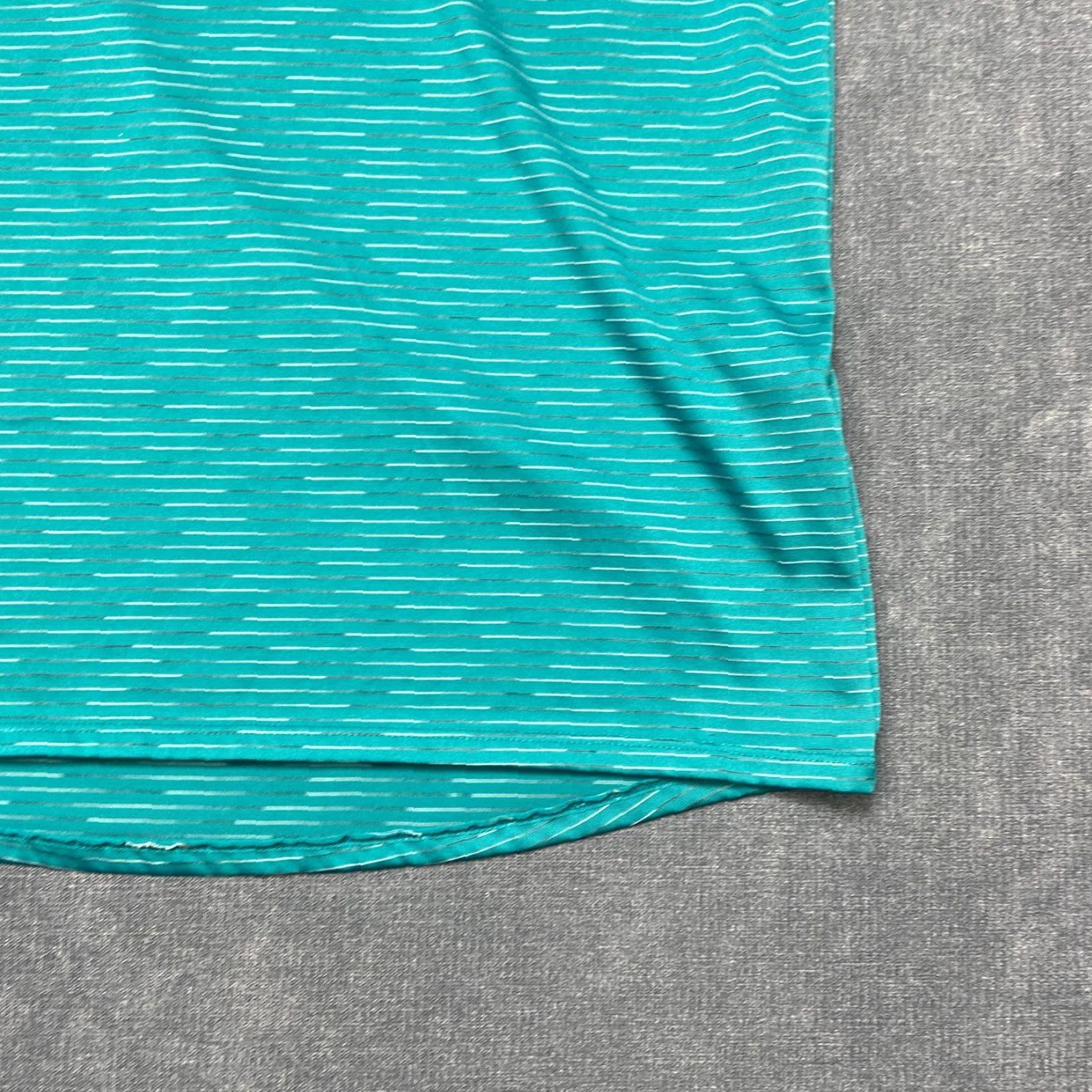 Under Armour VINTAGE Under Armour La Camiseta Tech T Shirt Mens Medium Teal Striped Raglan Sleeve Size US M / EU 48-50 / 2 - 3 Thumbnail