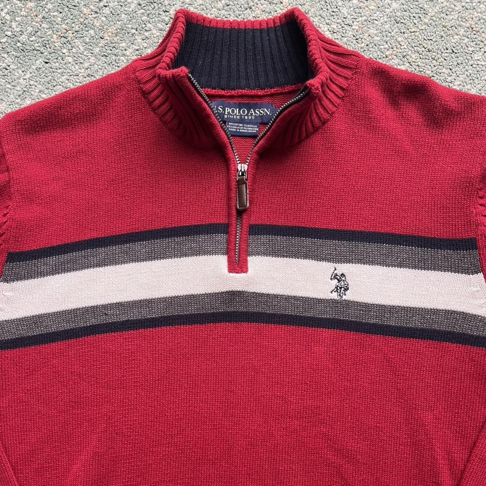 U.S. Polo Assn. US Polo Assn Quarter-Zip Pullover Sweater Men's Size Large Size US M / EU 48-50 / 2 - 2 Thumbnail