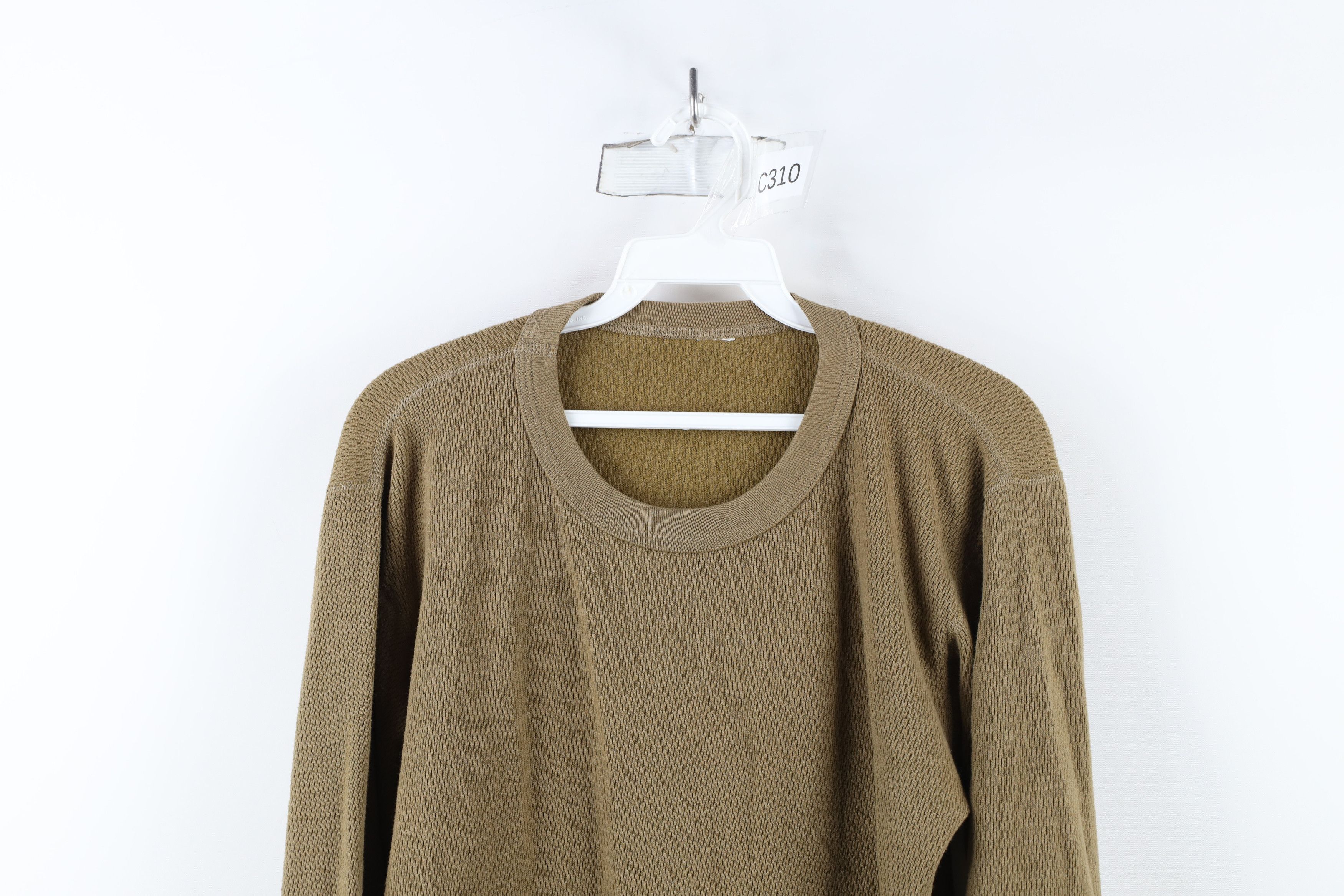 Vintage Vintage 90s Streetwear Waffle Knit Long Sleeve T-Shirt Size US M / EU 48-50 / 2 - 2 Thumbnail