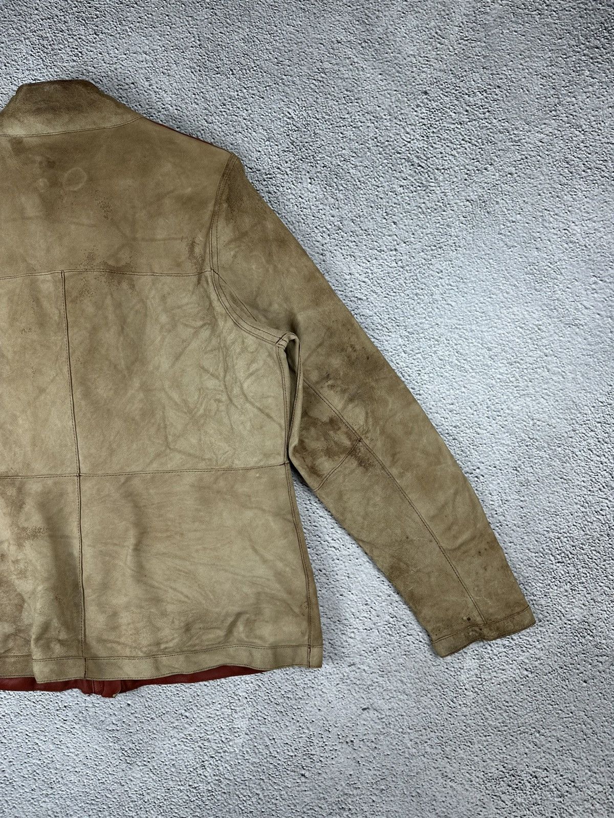 Genuine Leather Double-Sided Leather Jacket Diesel Style Reversible Faded Size M / US 6-8 / IT 42-44 - 12 Thumbnail