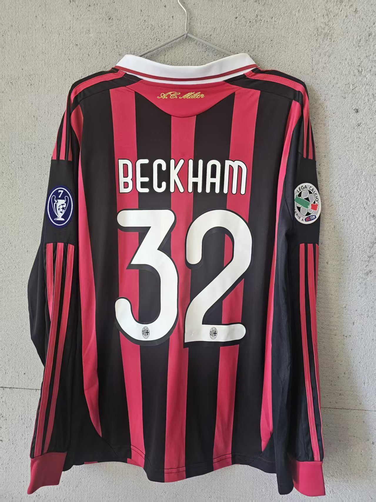 2009 AC Milan 23 David Beckham Jersey Home