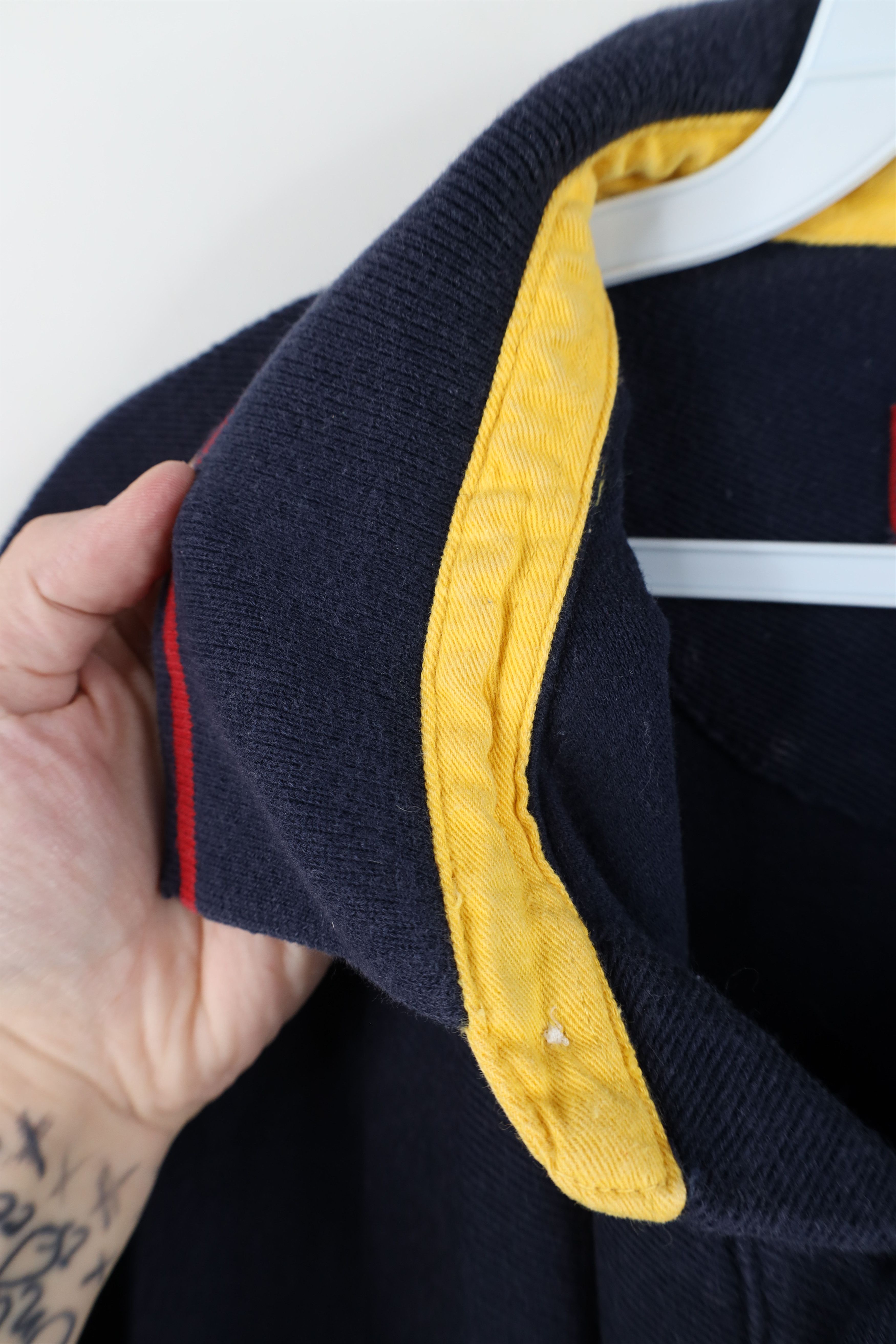 Ralph Lauren Vintage 90s Chaps Ralph Lauren Spell Out Baggy Fit Polo Blue Size US XL / EU 56 / 4 - 10 Thumbnail