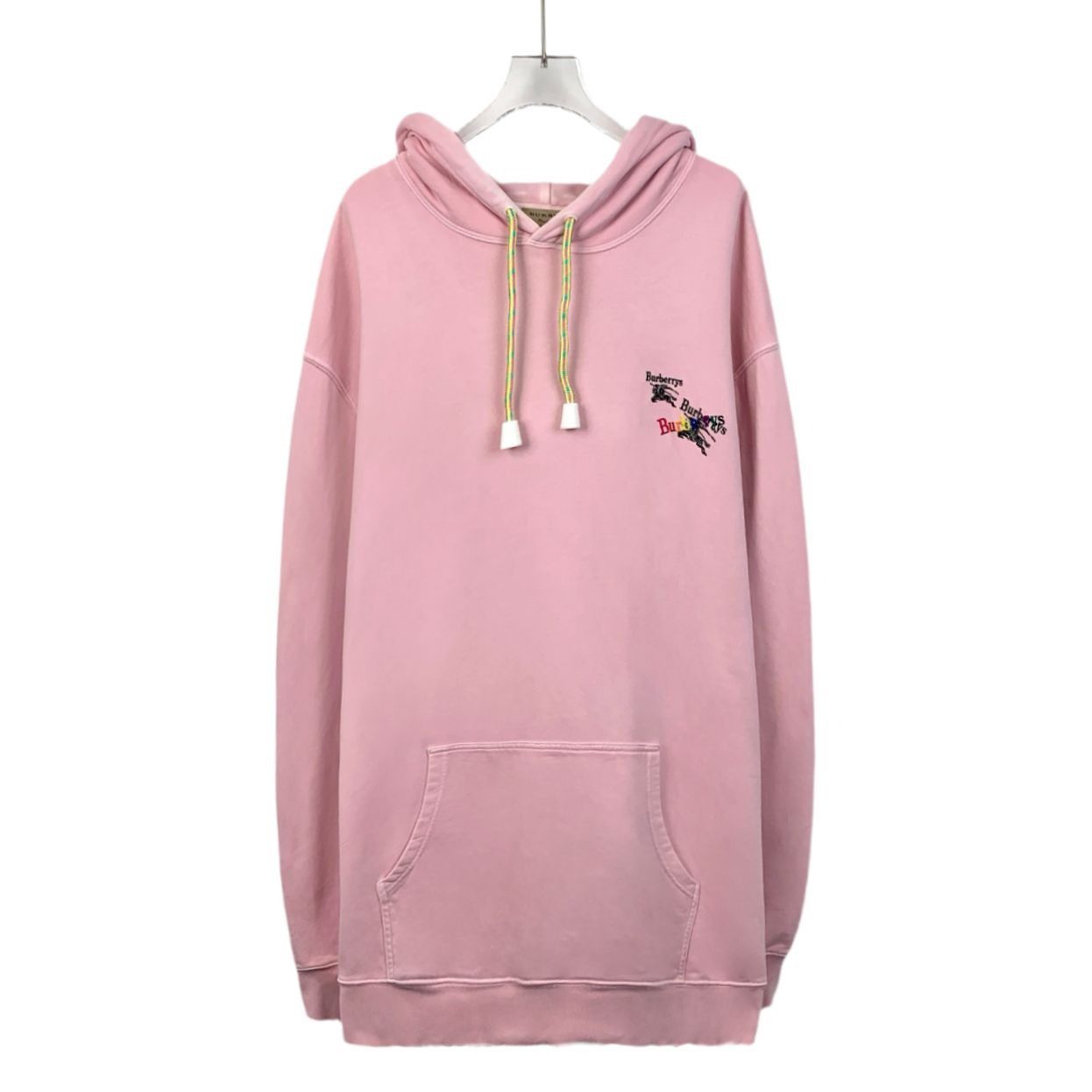 Burberry Burberry Pink Embroidered Cotton Hoodie XL Long-Sleeve Sweat Size XL / US 12-14 / IT 48-50 - 1 Thumbnail