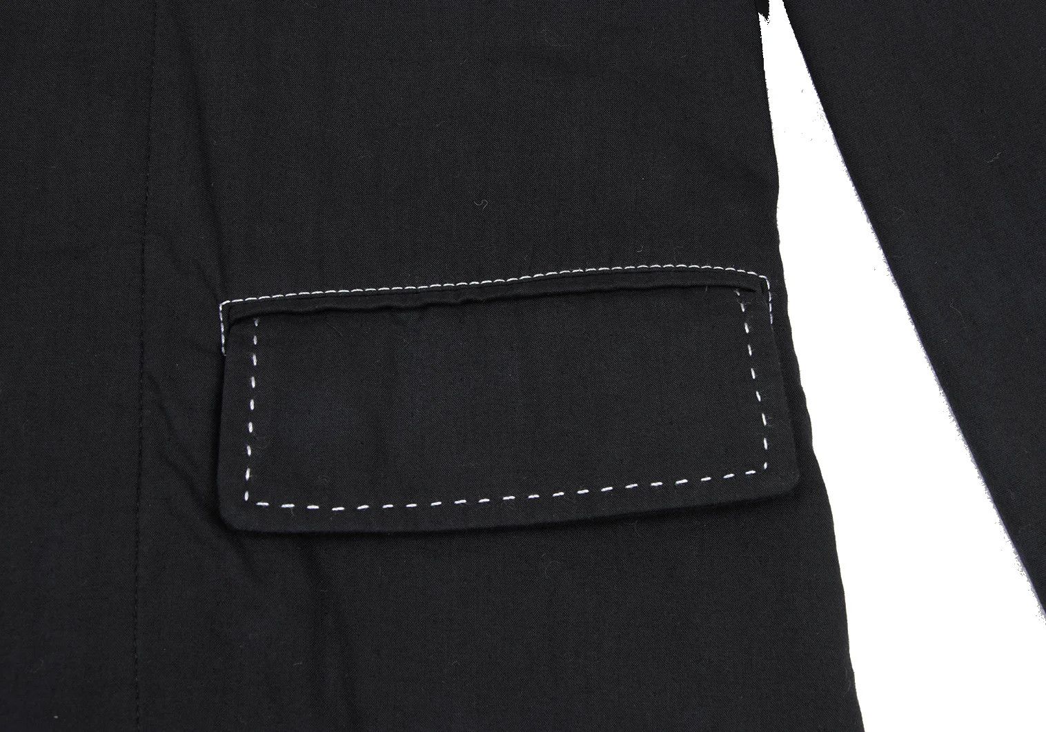 Ann Demeulemeester Cotton Stitch Design Jacket in Black, Size XS Size US XXS / EU 40 - 11 Thumbnail