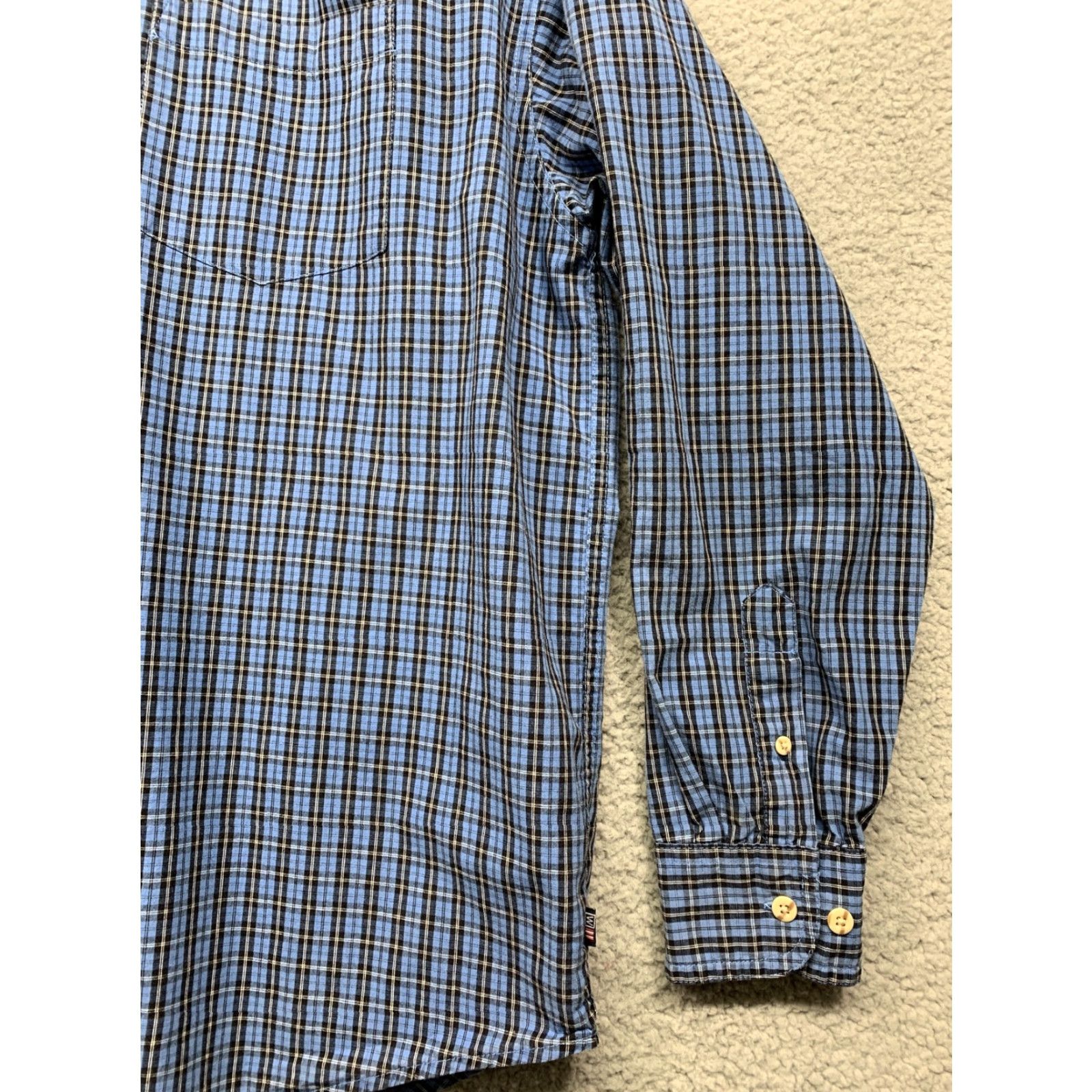 Wrangler VINTAGE Wrangler Button Shirt Men’s L Blue Black Plaid 1 Pocket Western Button-Up Size US L / EU 52-54 / 3 - 4 Thumbnail