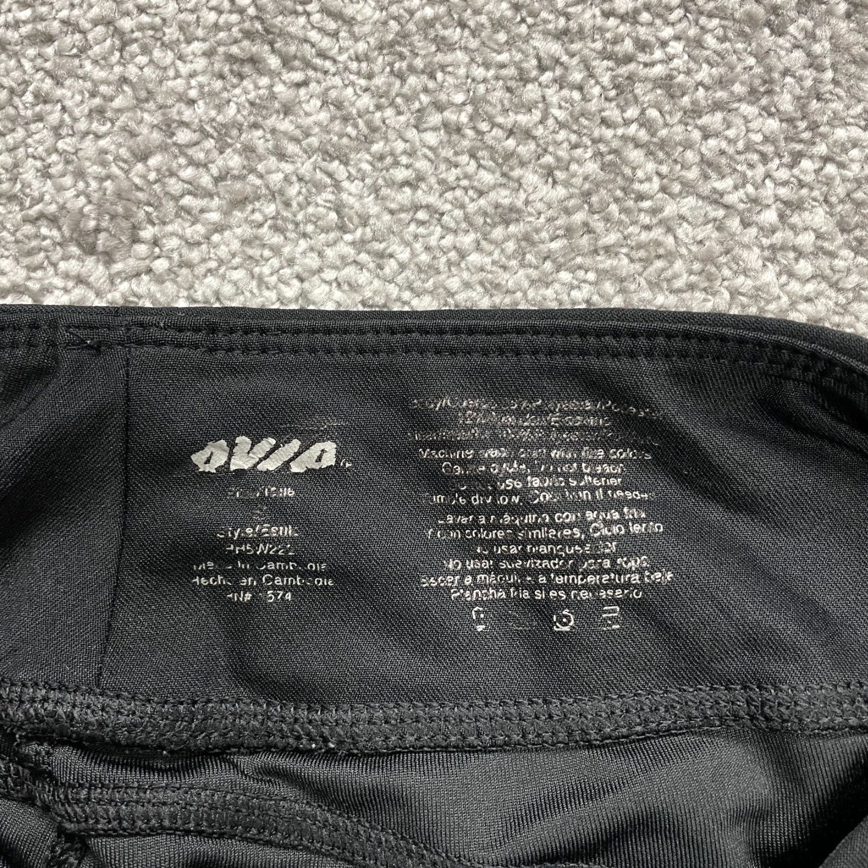 Avia Avia Leggings Womens Small Black Cropped Athletic Yoga Active 27x20 Size 28" / US 6 / IT 42 - 3 Thumbnail