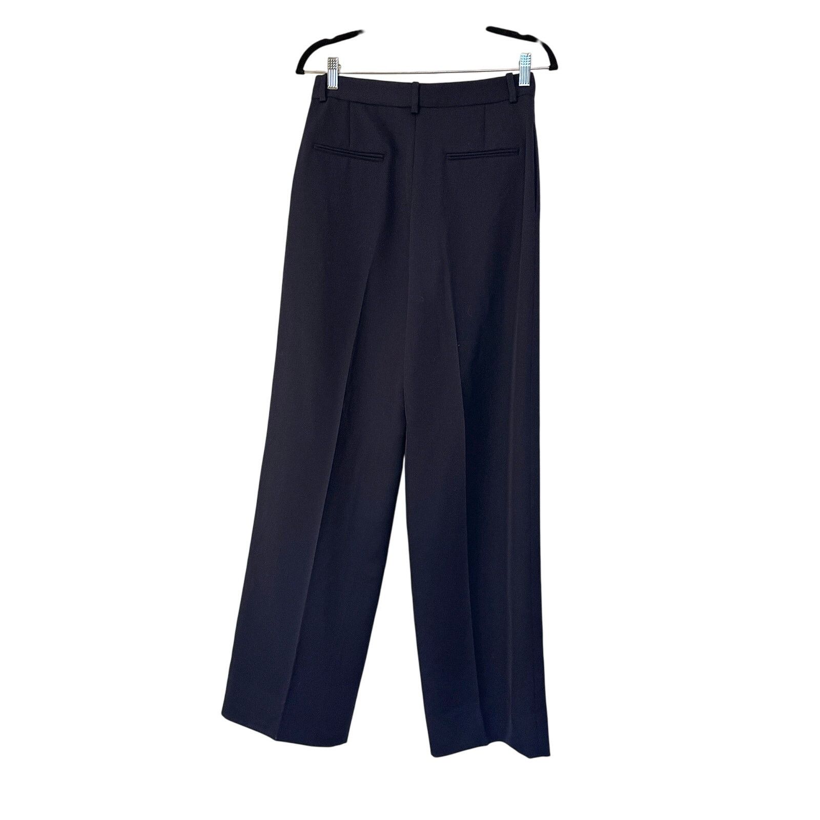 Victoria Beckham Victoria Beckham High-Waisted Wide-Legged Trouser/ Midnight Size 28" / US 6 / IT 42 - 2 Thumbnail