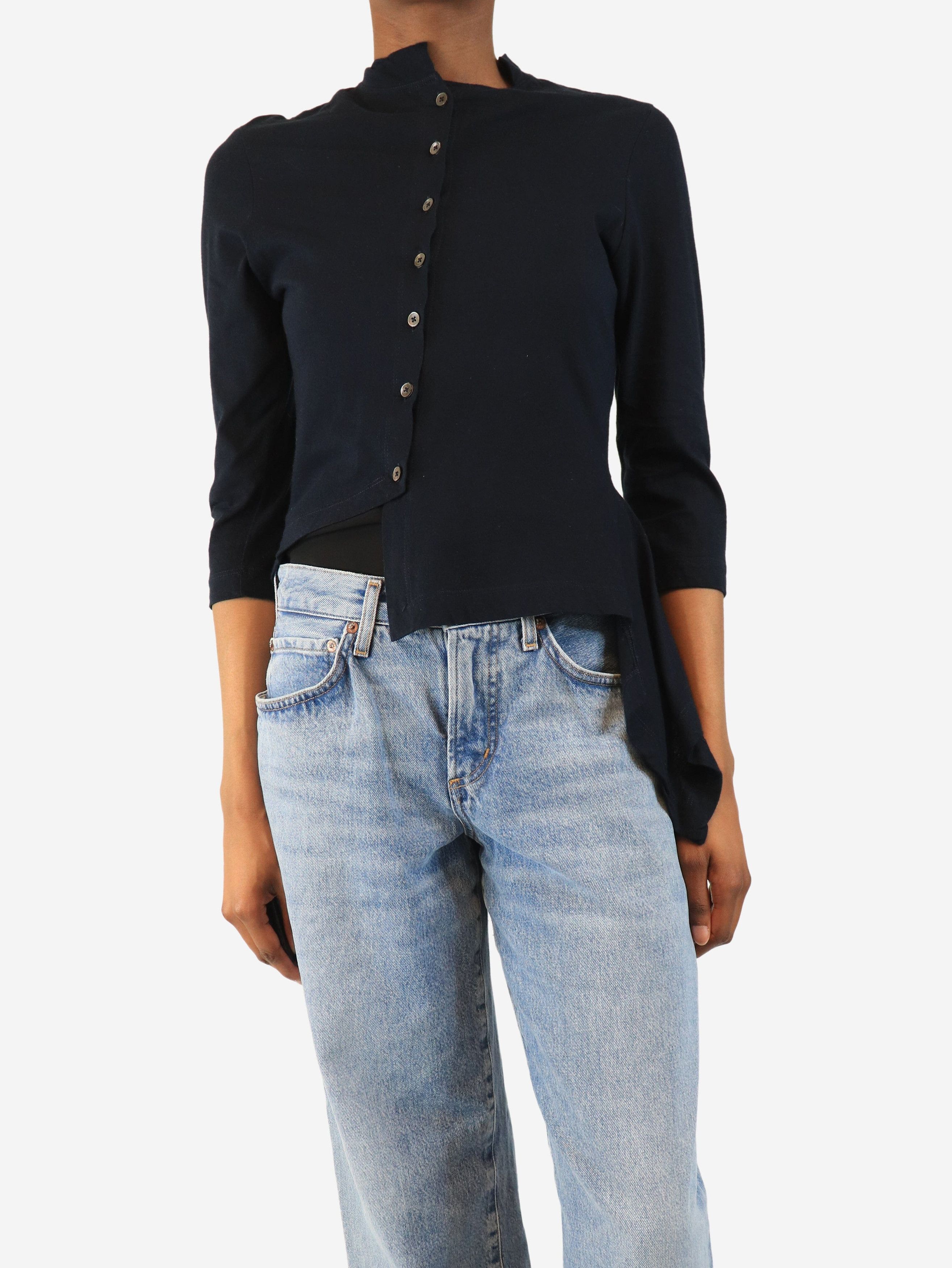 Other Navy asymmetrical button-up top - M Size M / US 6-8 / IT 42-44 - 1 Thumbnail