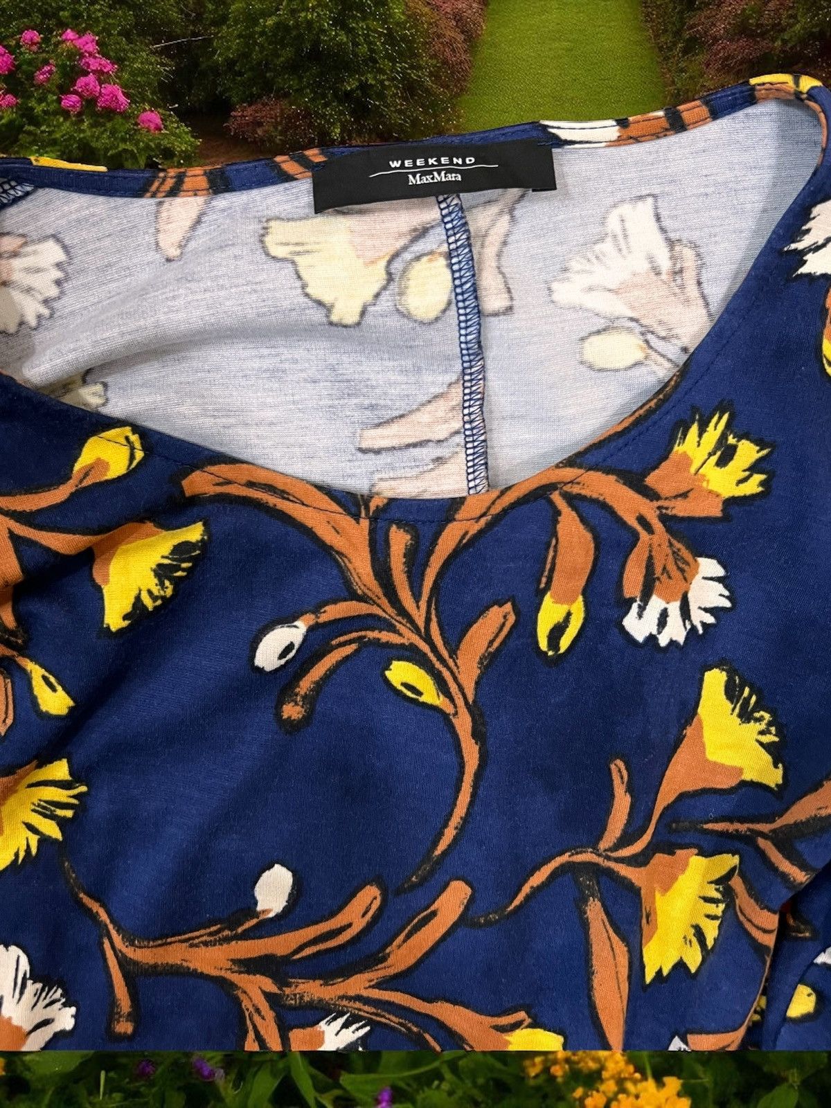 Weekend Max Mara Weekend Max Mara floral dress size M/L Size M / US 6-8 / IT 42-44 - 5 Thumbnail