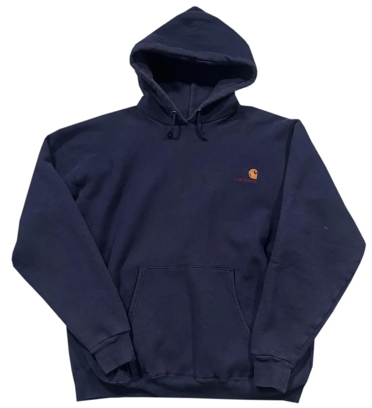 Carhartt Vintage Carhartt Rugged Wear Navy Hoodie (Size XXL) Size US XXL / EU 58 / 5 - 1 Thumbnail